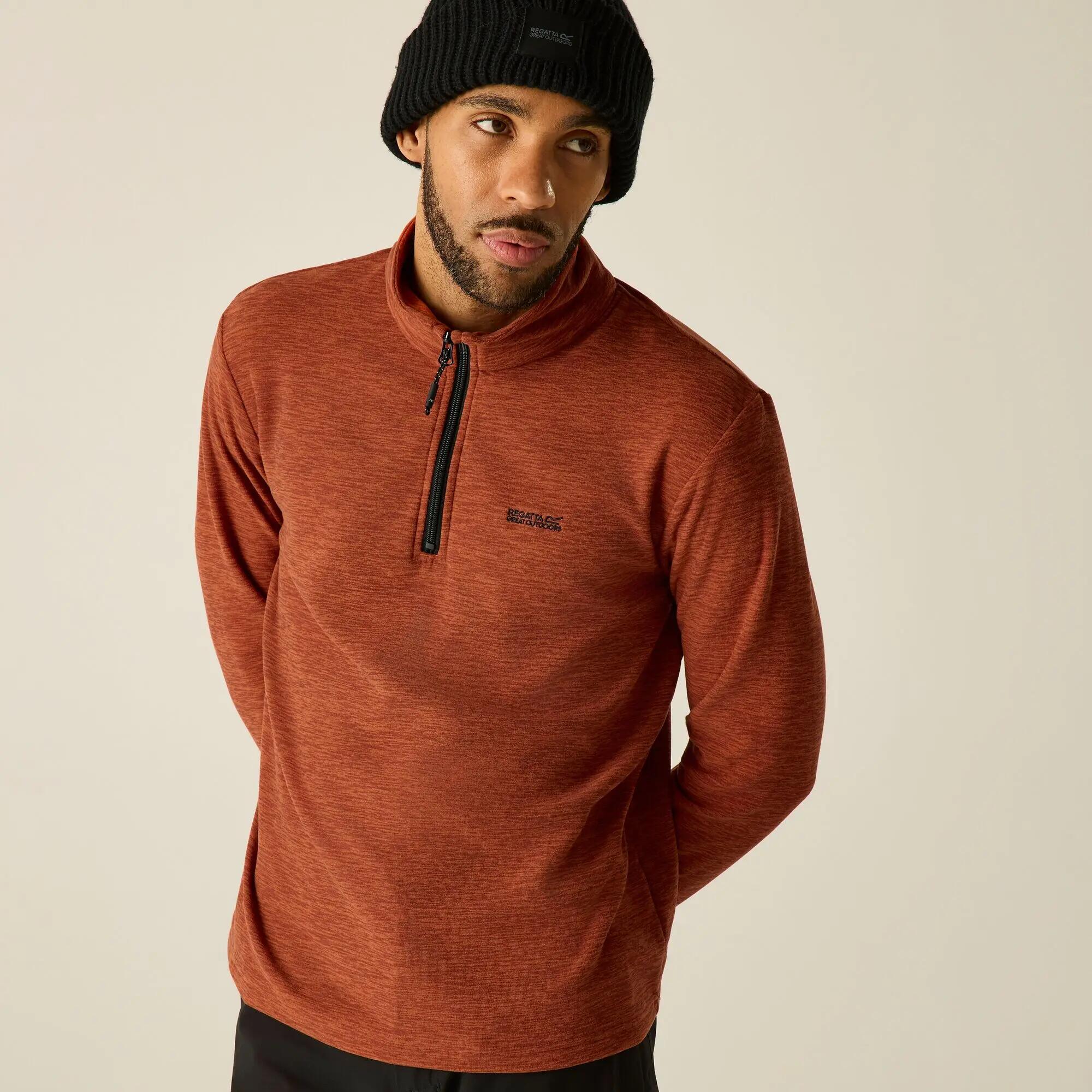 Mens Thompson Marl Half Zip Fleece 2/10