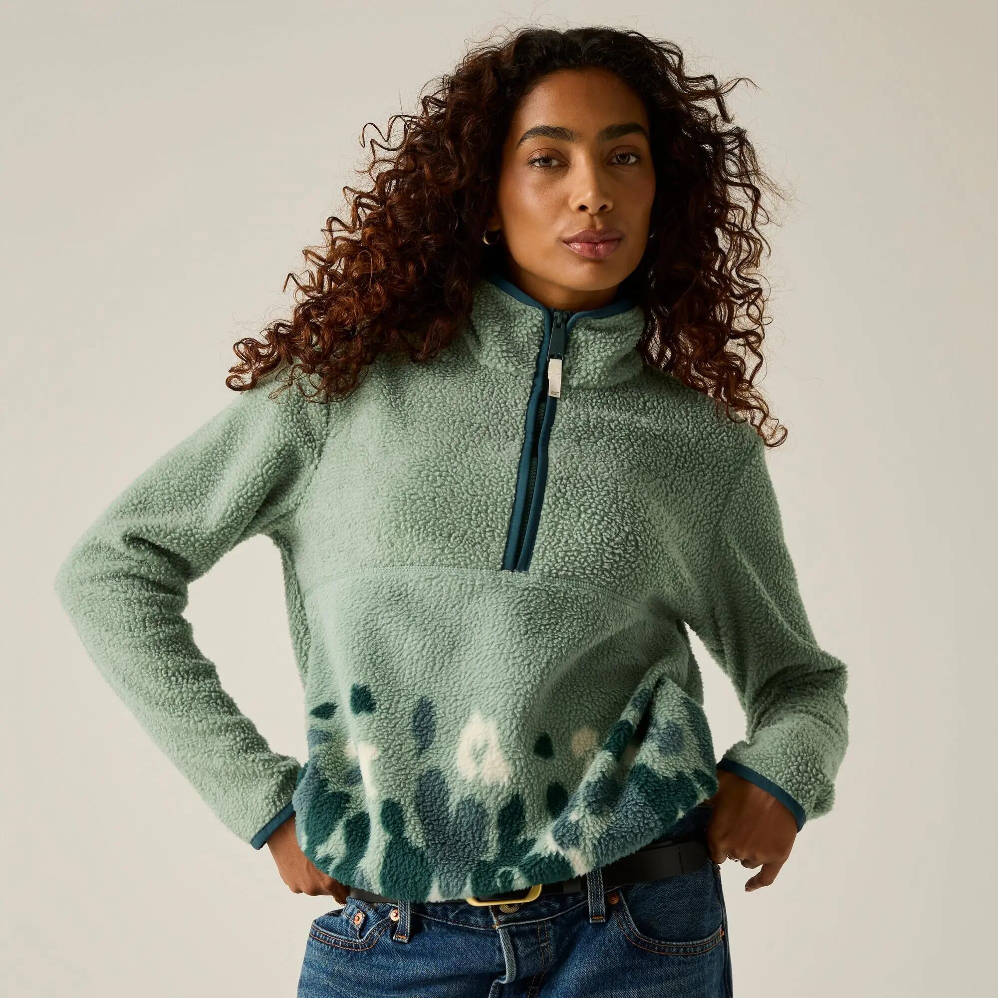 Felpa da donna Frankie Borg con mezza zip 2/12