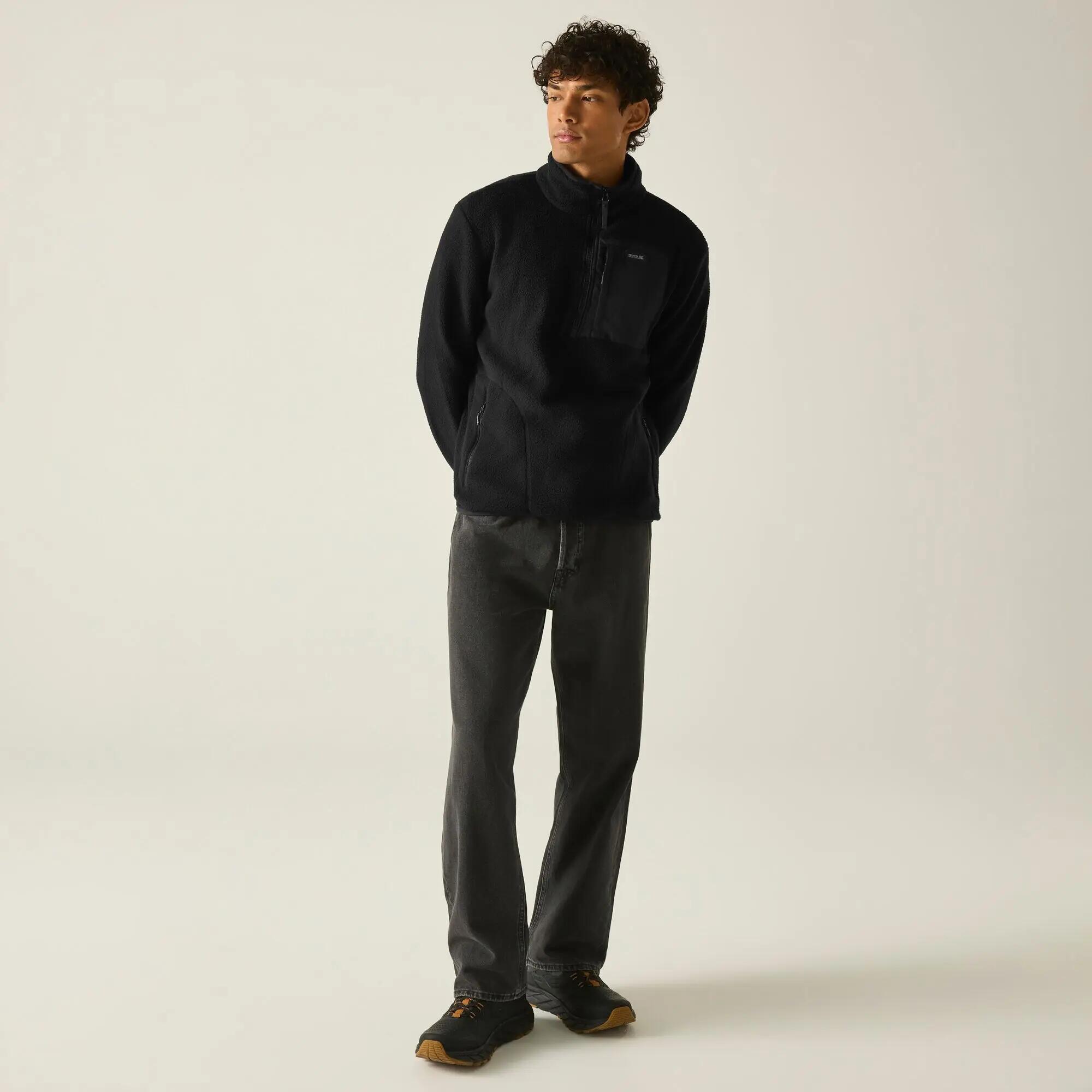 Heren Frankie Borg Half Zip Fleece 6/11