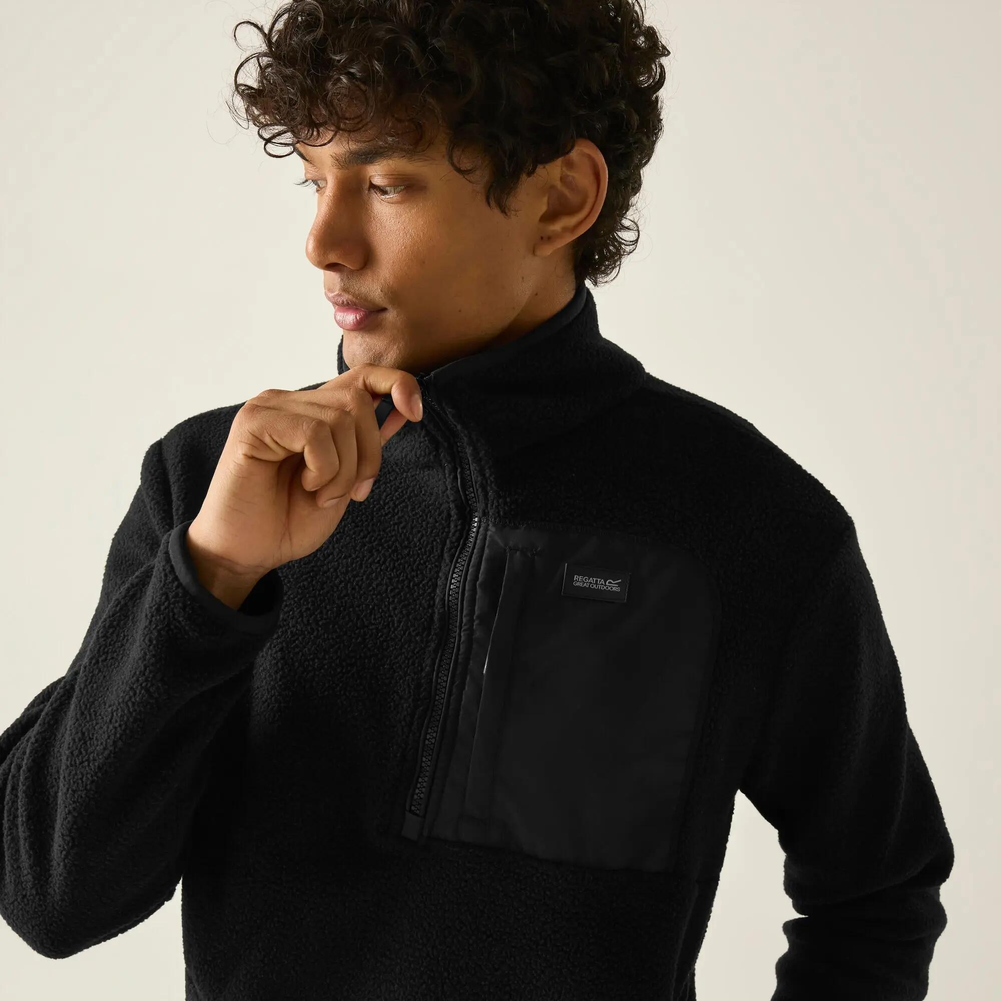 Heren Frankie Borg Half Zip Fleece 5/11