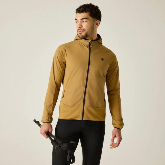 Heren Endurance Windbestendige Waterafstotende Stretch Midlayer met Capuchon
