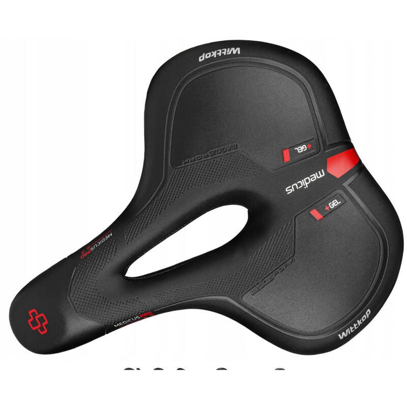 D Sa bicicleta cu gel, Medicus Pro Evo City 6.3, negru, 24.5 x 21 cm