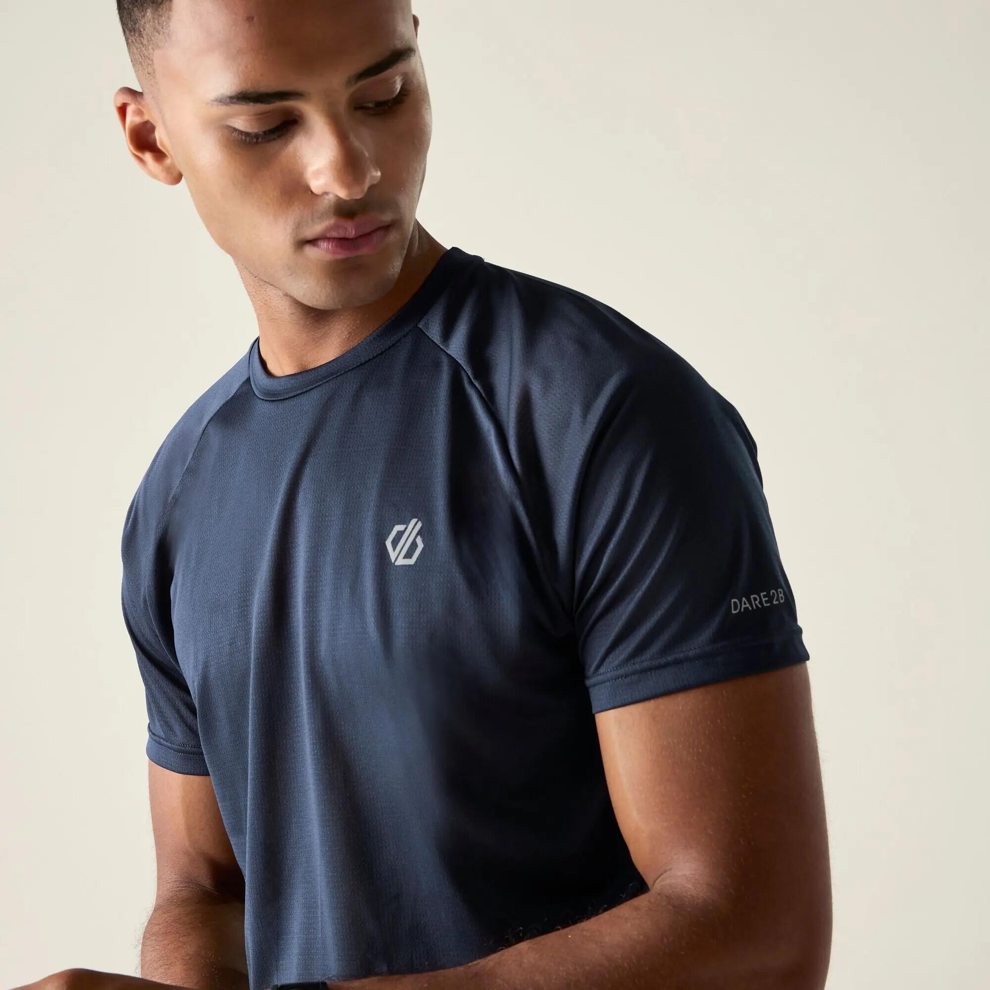 T-shirt Korte Mouwen Wandelen Heren 5/8