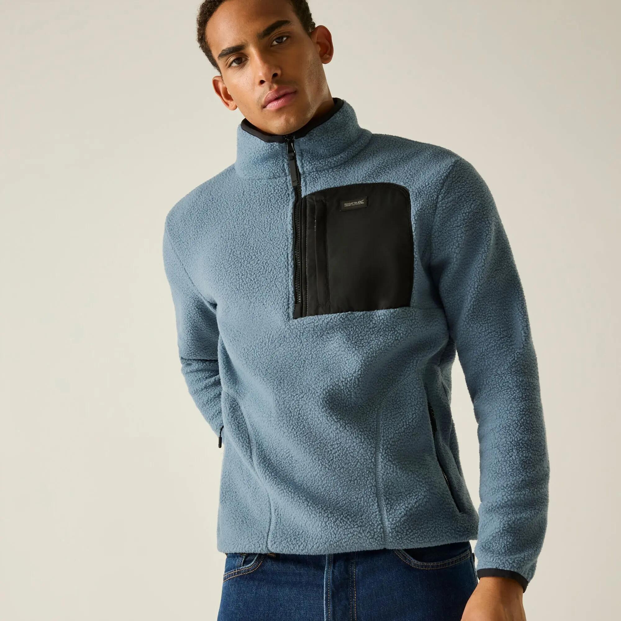 Polaire à demi-zip Frankie Borg pour homme 4/10