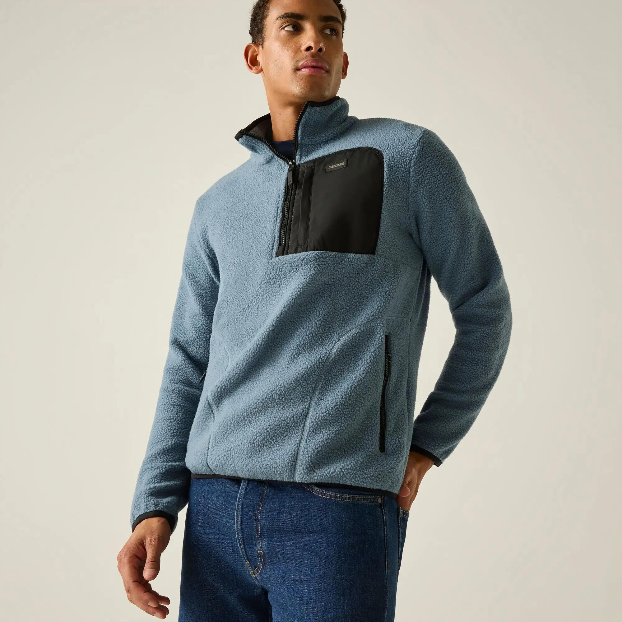 Polaire à demi-zip Frankie Borg pour homme 2/10
