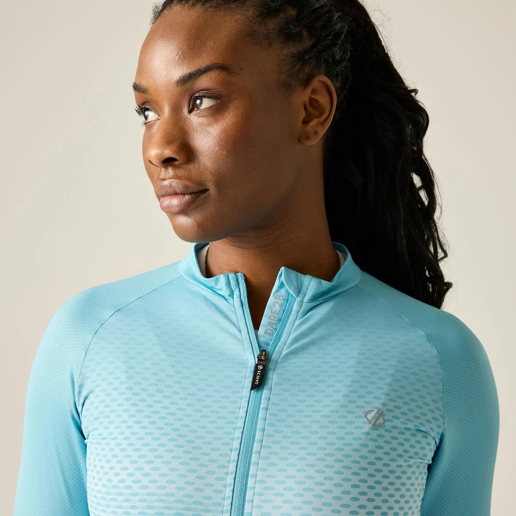 Damesfietsjersey met korte mouwen en Lightning-print 5/9