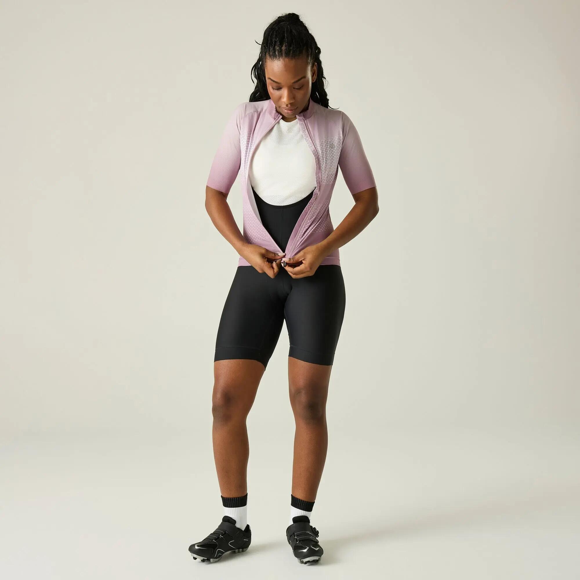 Damesfietsjersey met korte mouwen en Lightning-print 5/8