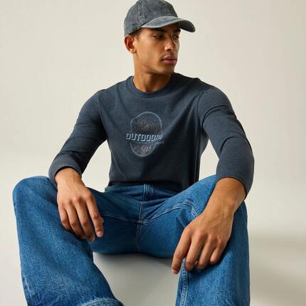 T-shirt à manches longues et col rond Maylow pour homme