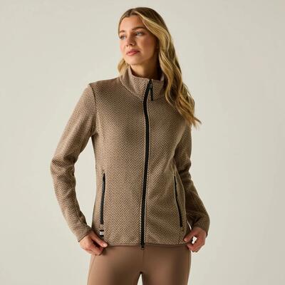 Dames elzie fleece met volledige ritssluiting