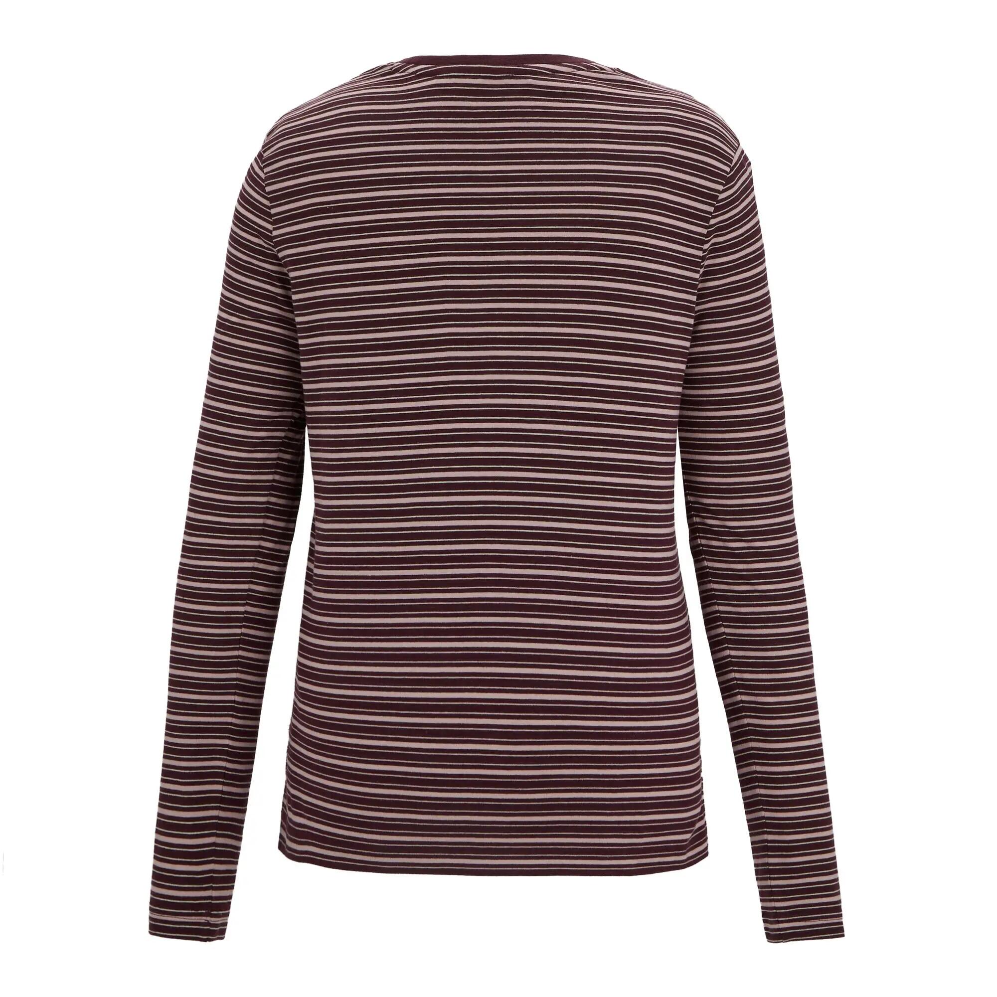 Dames Federica T-shirt met ronde hals, strepen en lange mouwen 8/10