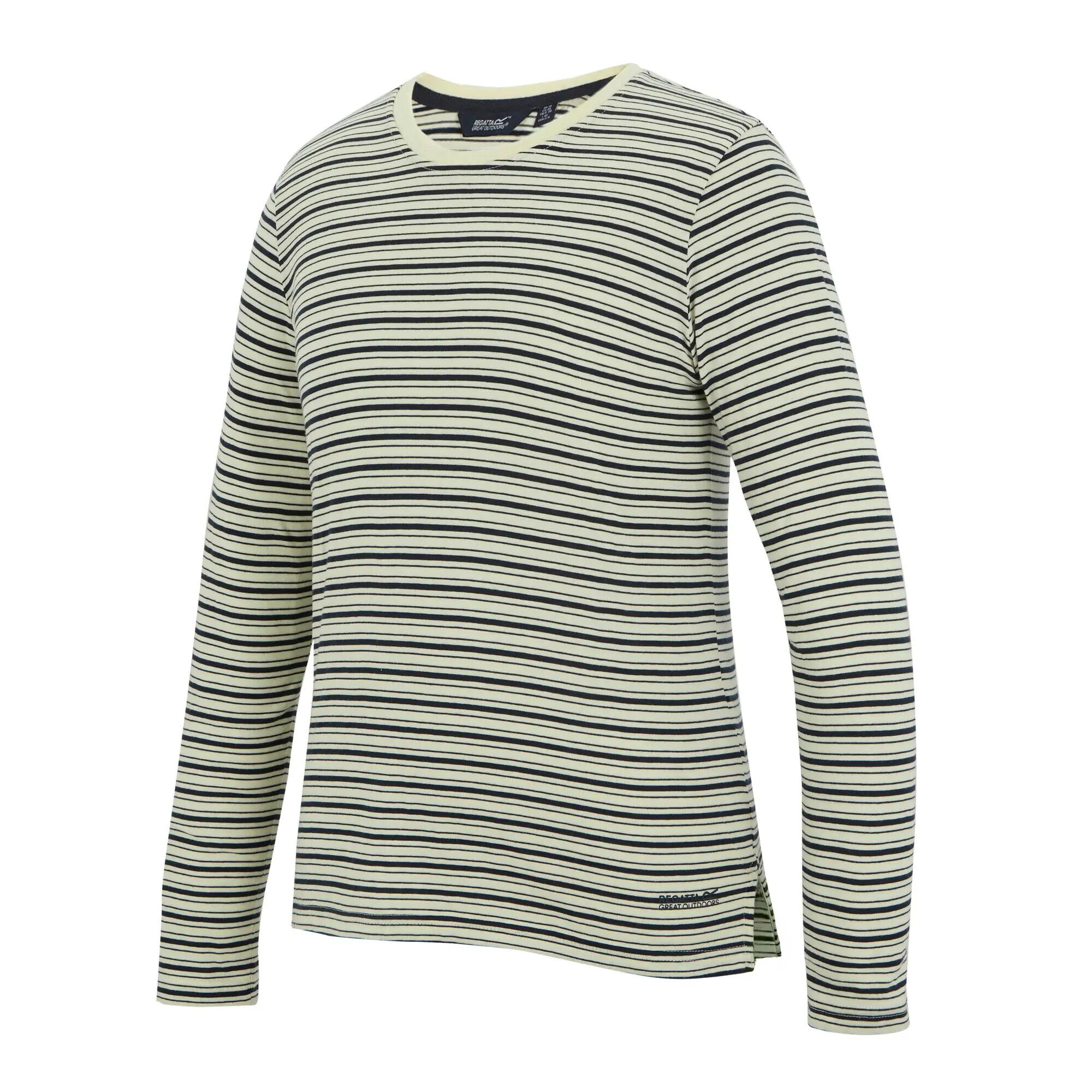 T-shirt a maniche lunghe a righe con scollo rotondo da donna Federica 9/10
