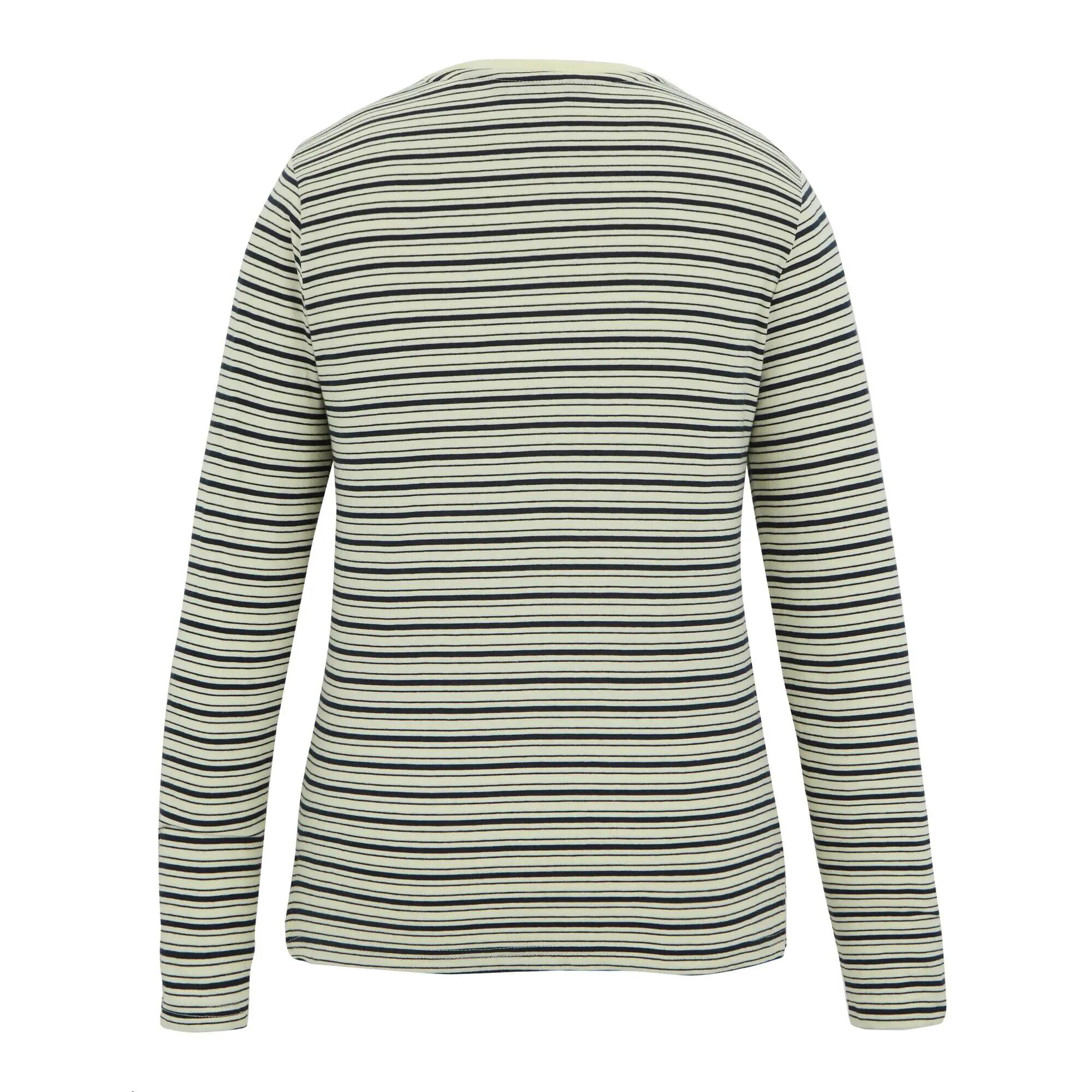 T-shirt a maniche lunghe a righe con scollo rotondo da donna Federica 8/10