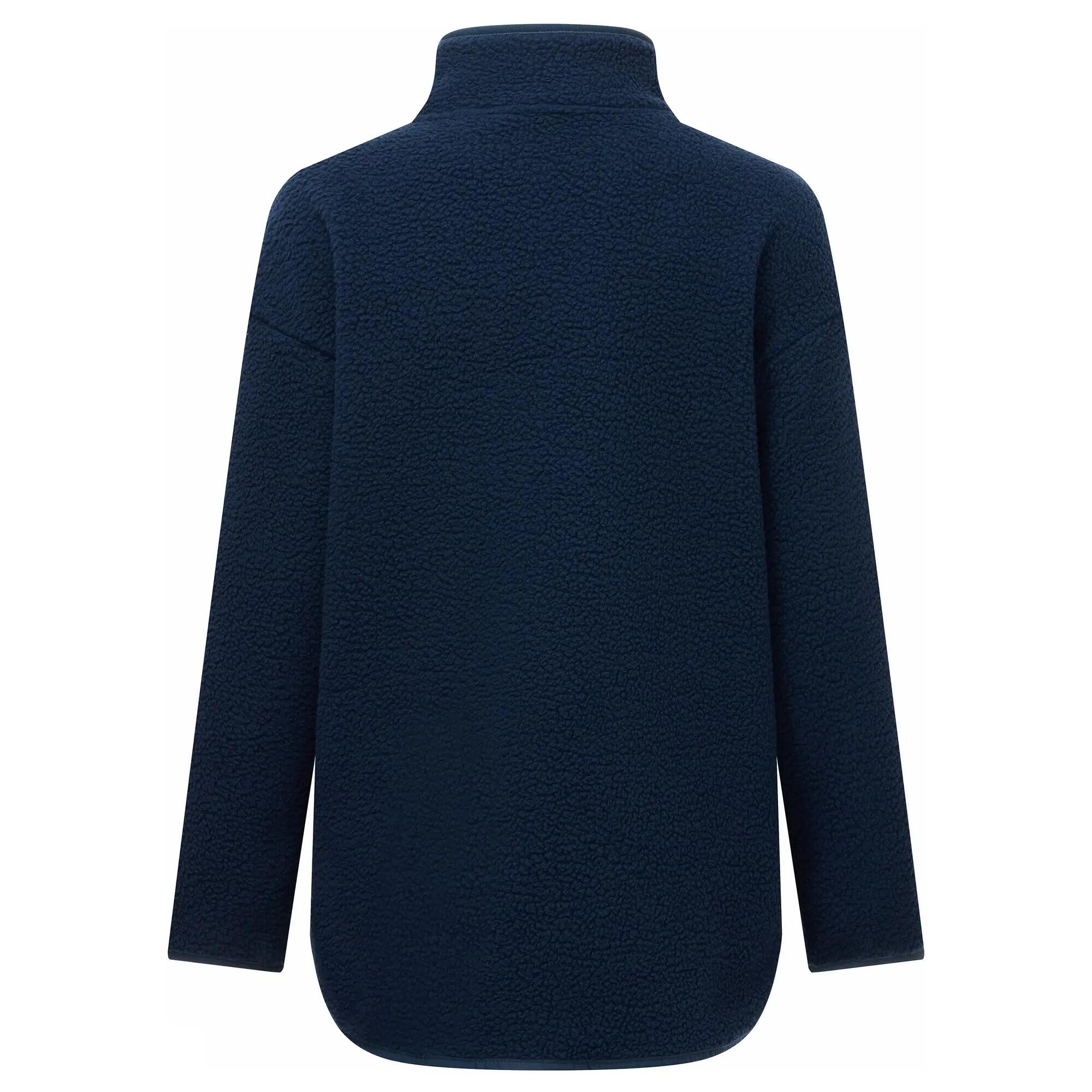 Damen-Fleecejacke von Frankie Borg (langer Schnitt, halber Reißverschluss) 11/12