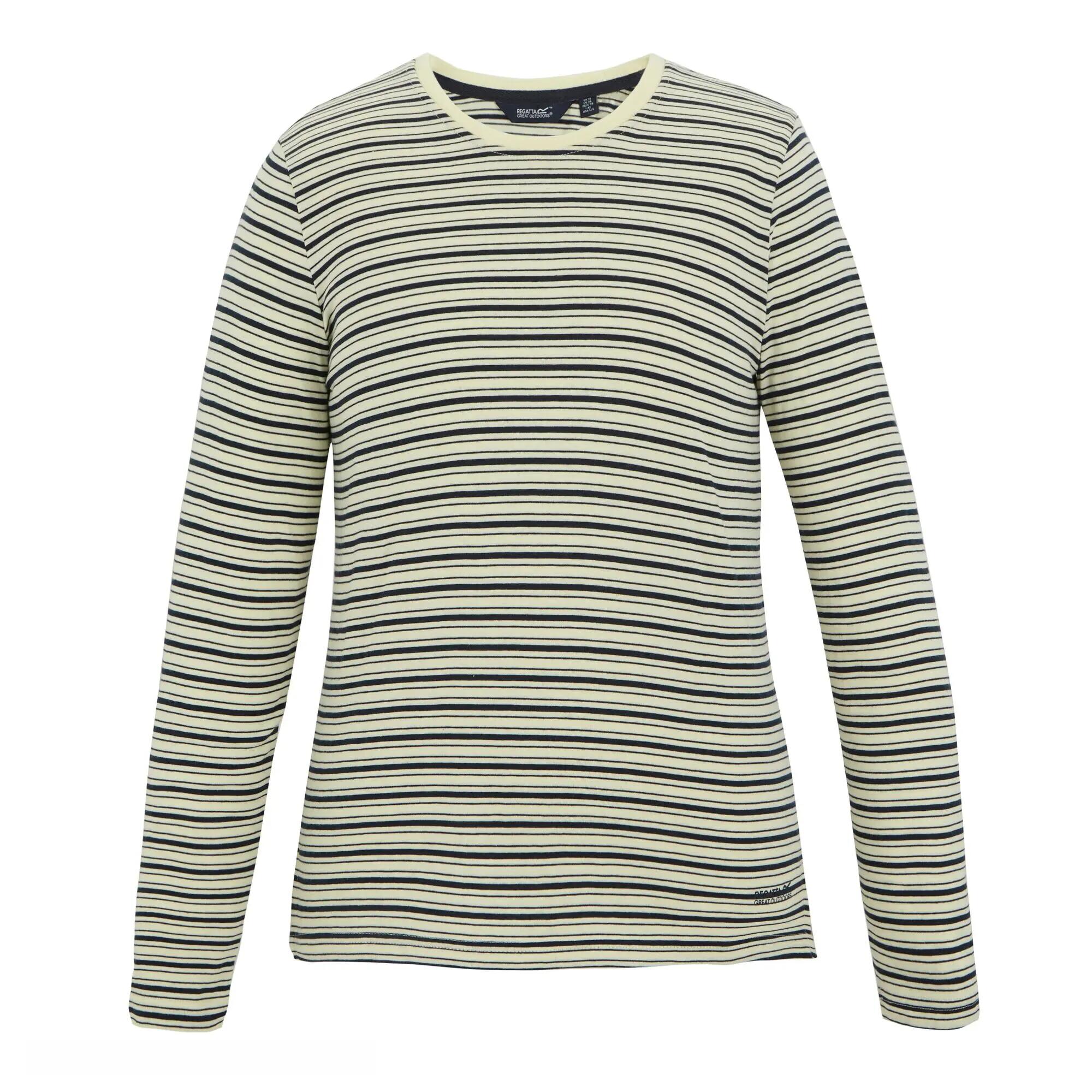 T-shirt a maniche lunghe a righe con scollo rotondo da donna Federica 7/10