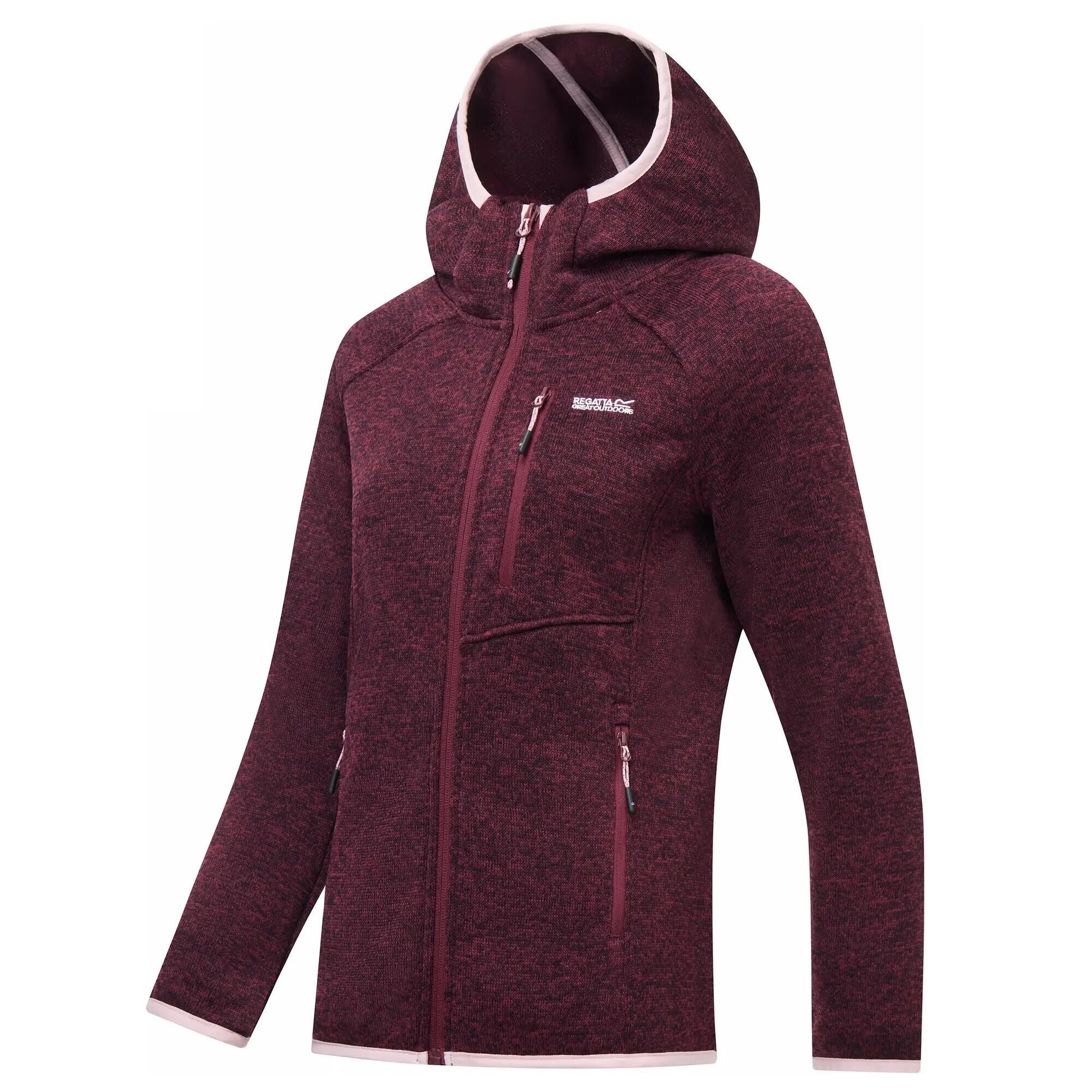 Felpa leggera con cappuccio e zip completa da donna Newhill 8/10
