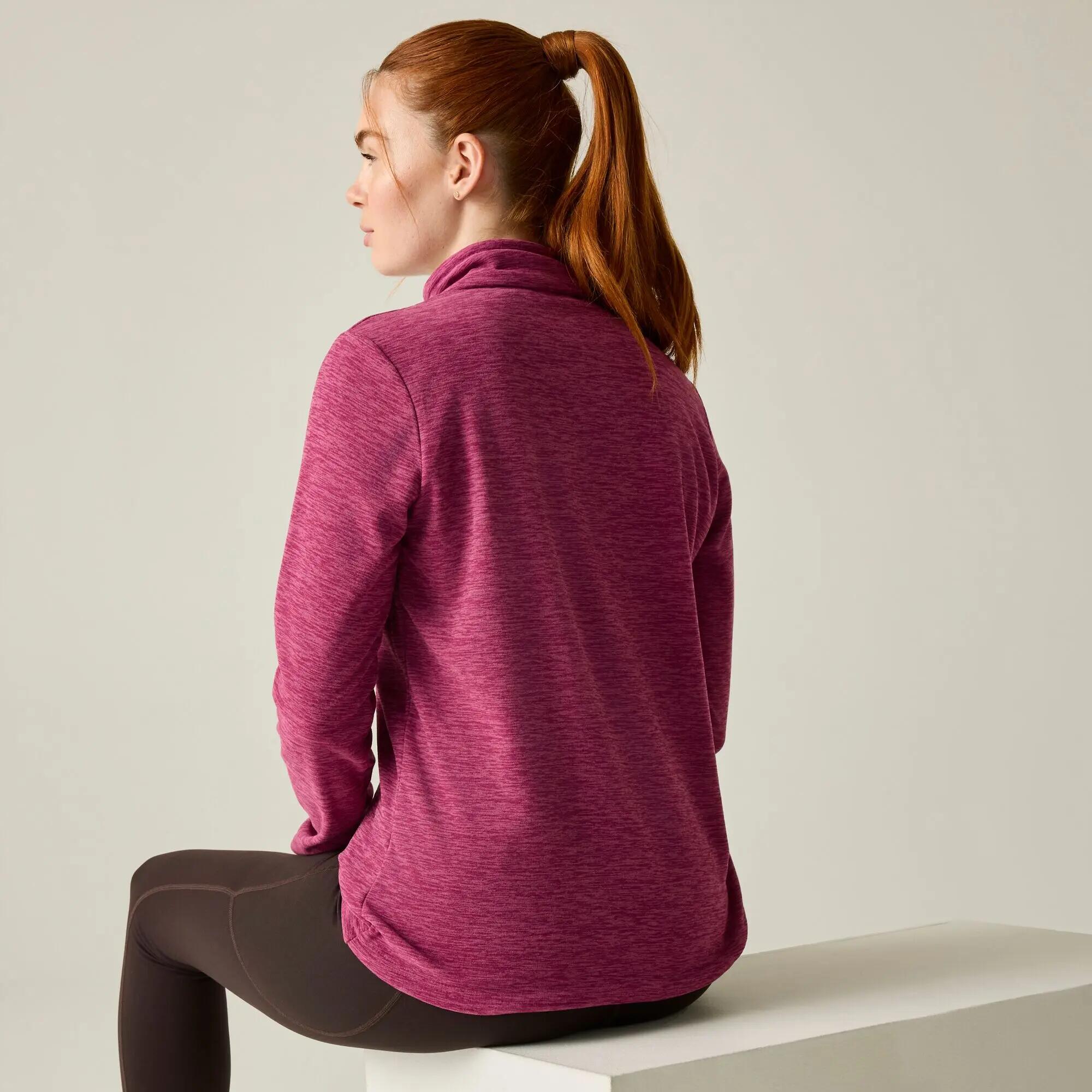 Sweethart Marl Fleece met halve rits voor dames 3/9