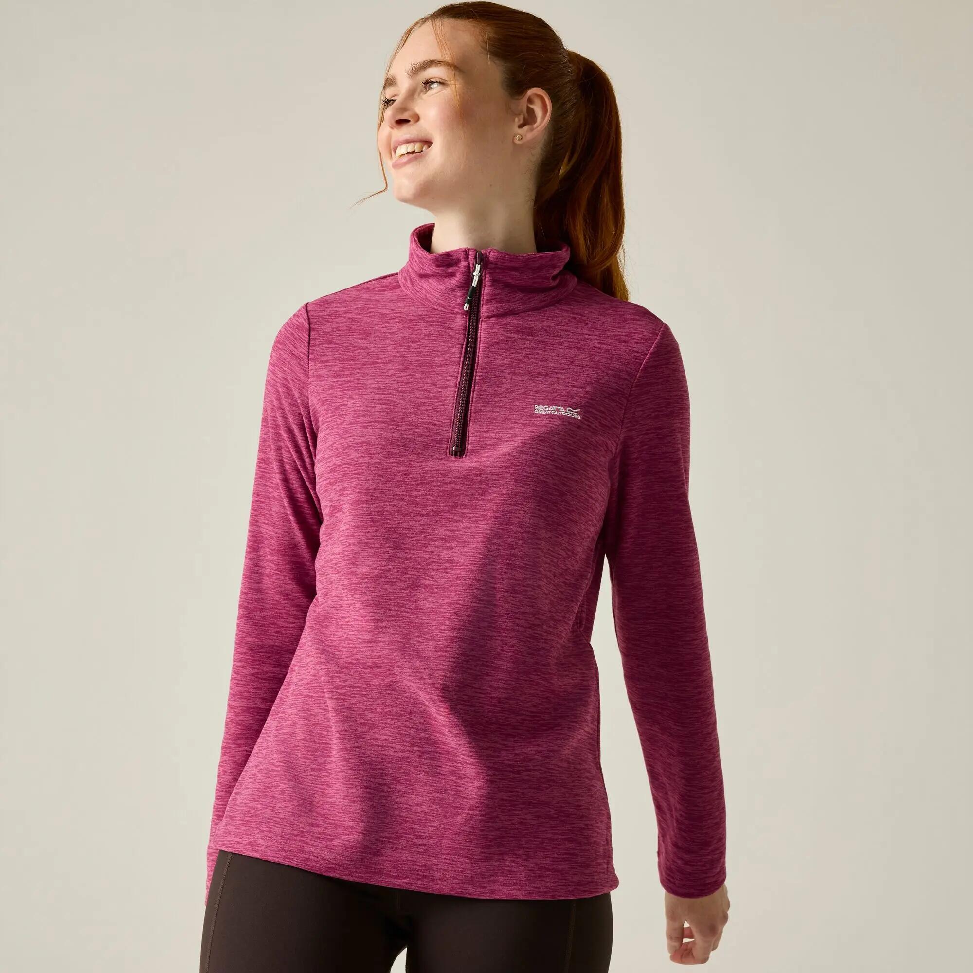 Sweethart Marl Fleece met halve rits voor dames 2/9