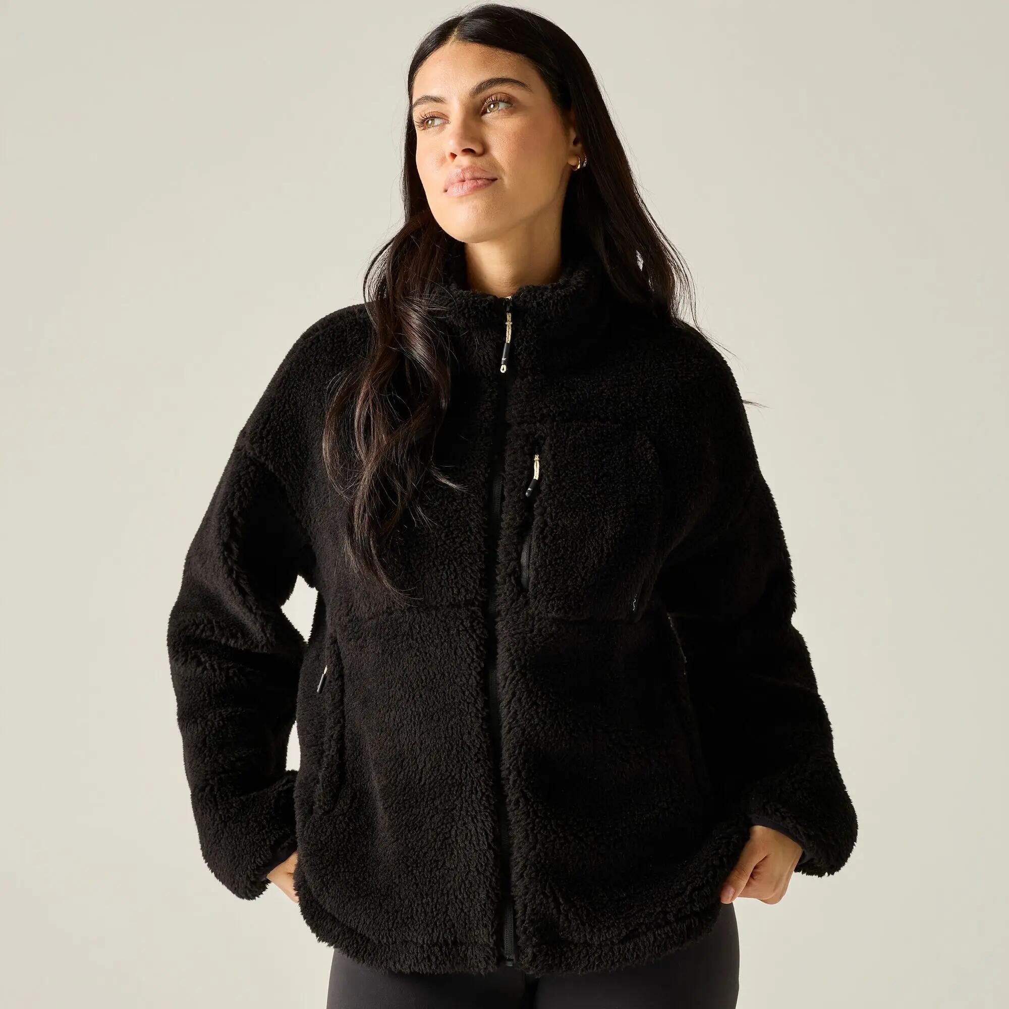 Forro polar Roswind para mujer, resistente al agua y con cremallera completa. 4/10
