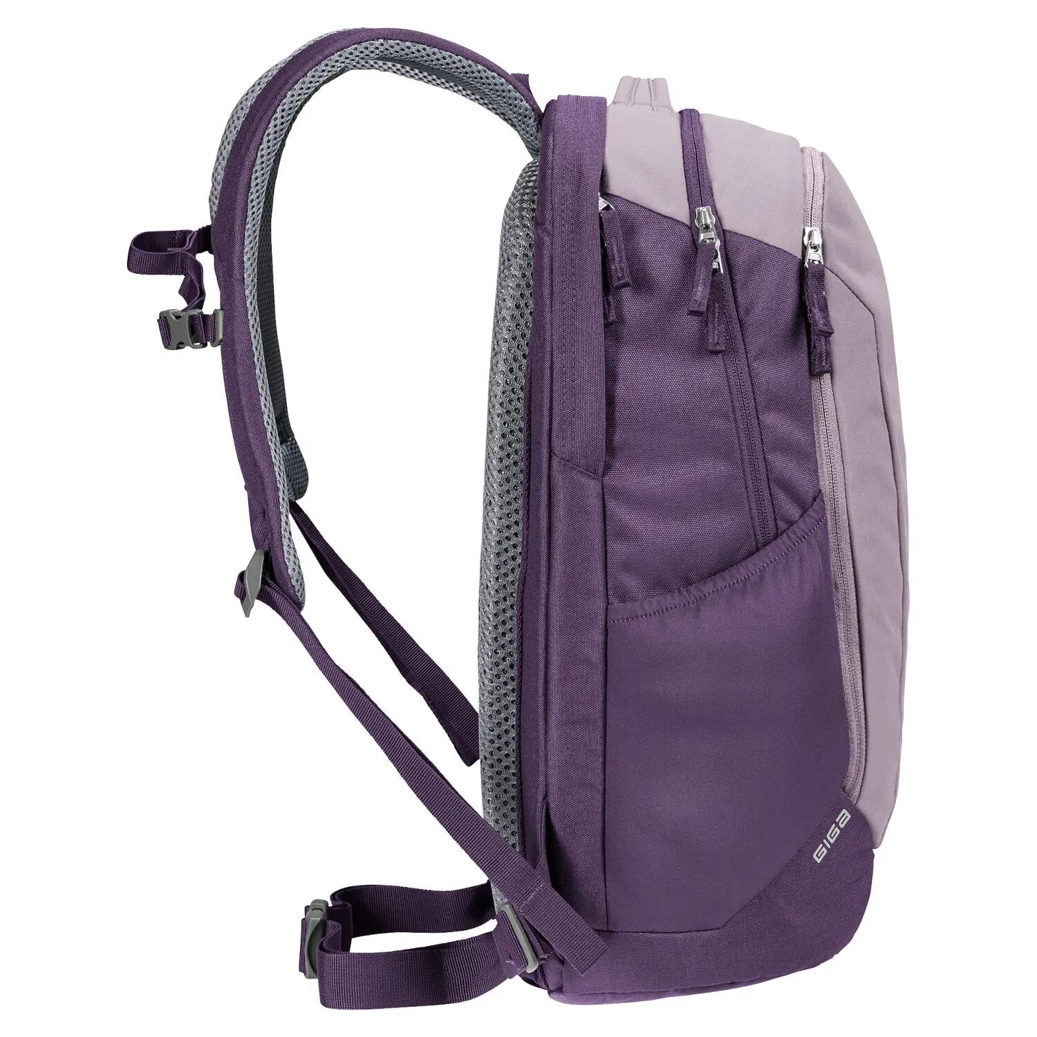 Deuter Giga 28L Lavender Purple, compartiment 15" Airstripes 9/13