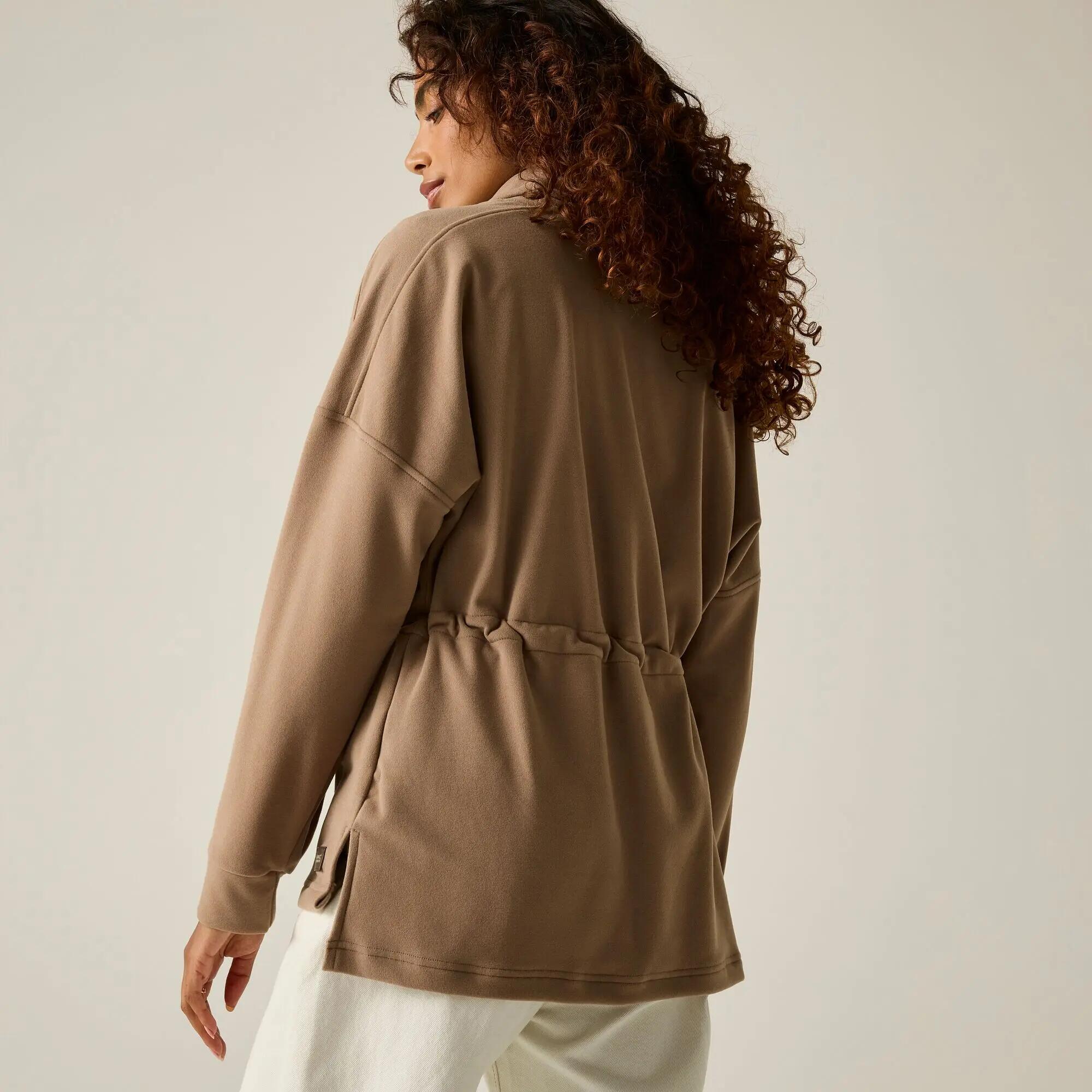 Maglione da donna a collo alto in pile 3/12