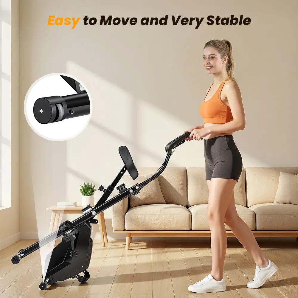 iscooter YZJ-508 bicicleta estática com 16 níveis de resistência magnética 7/9