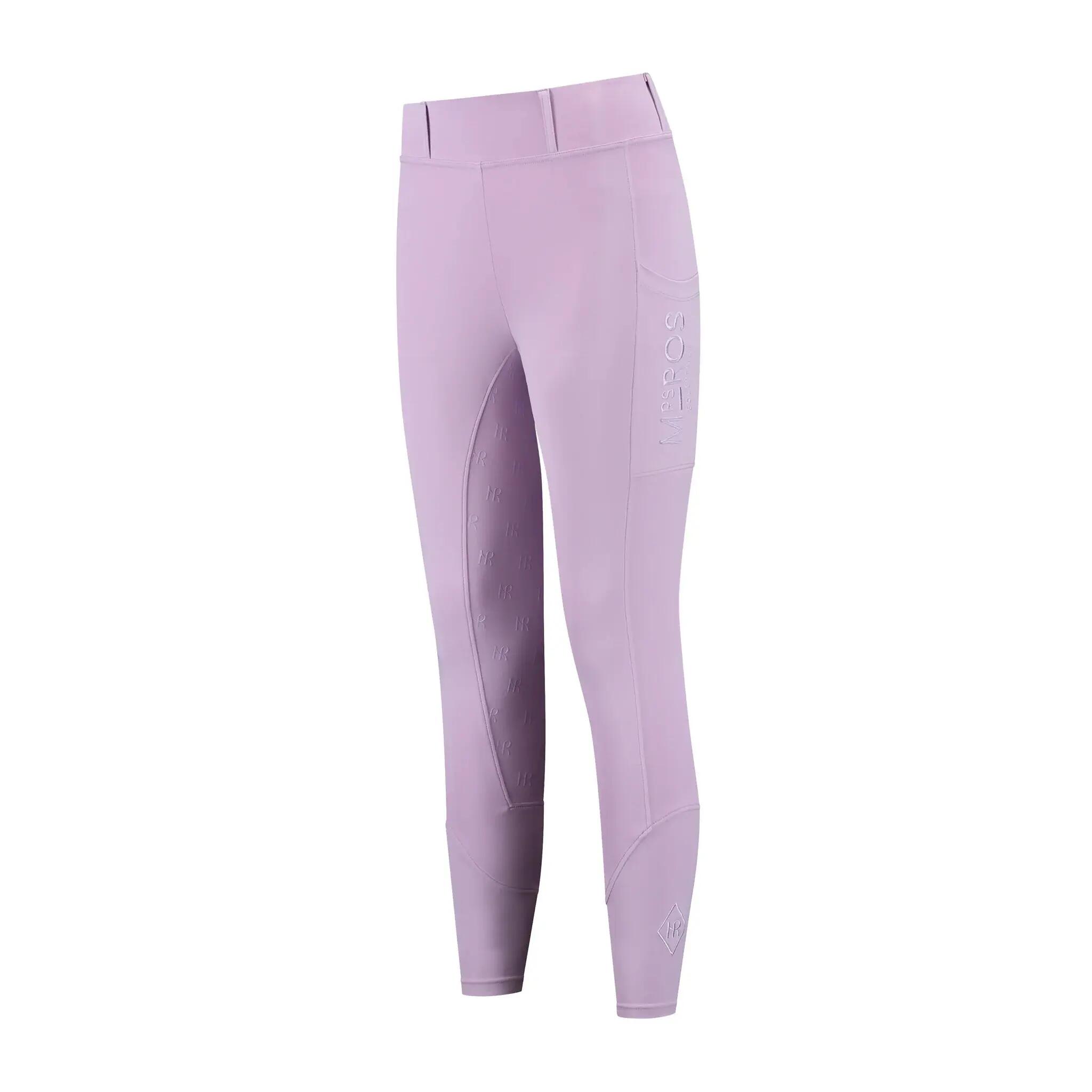 Legging équitation full grip femme Mrs. Ros Lavender Fields 3/3