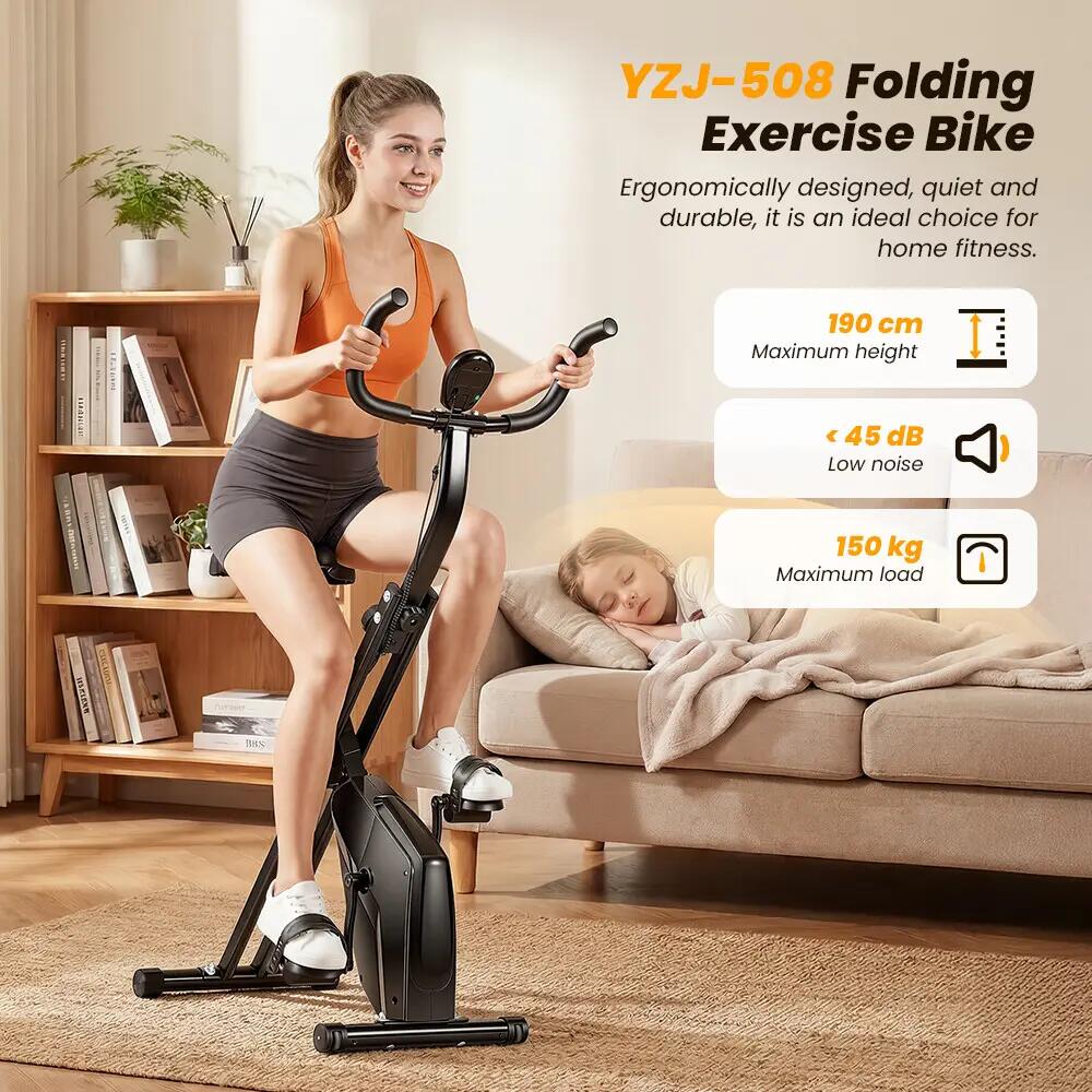 iscooter YZJ-508 bicicleta estática com 16 níveis de resistência magnética 6/9