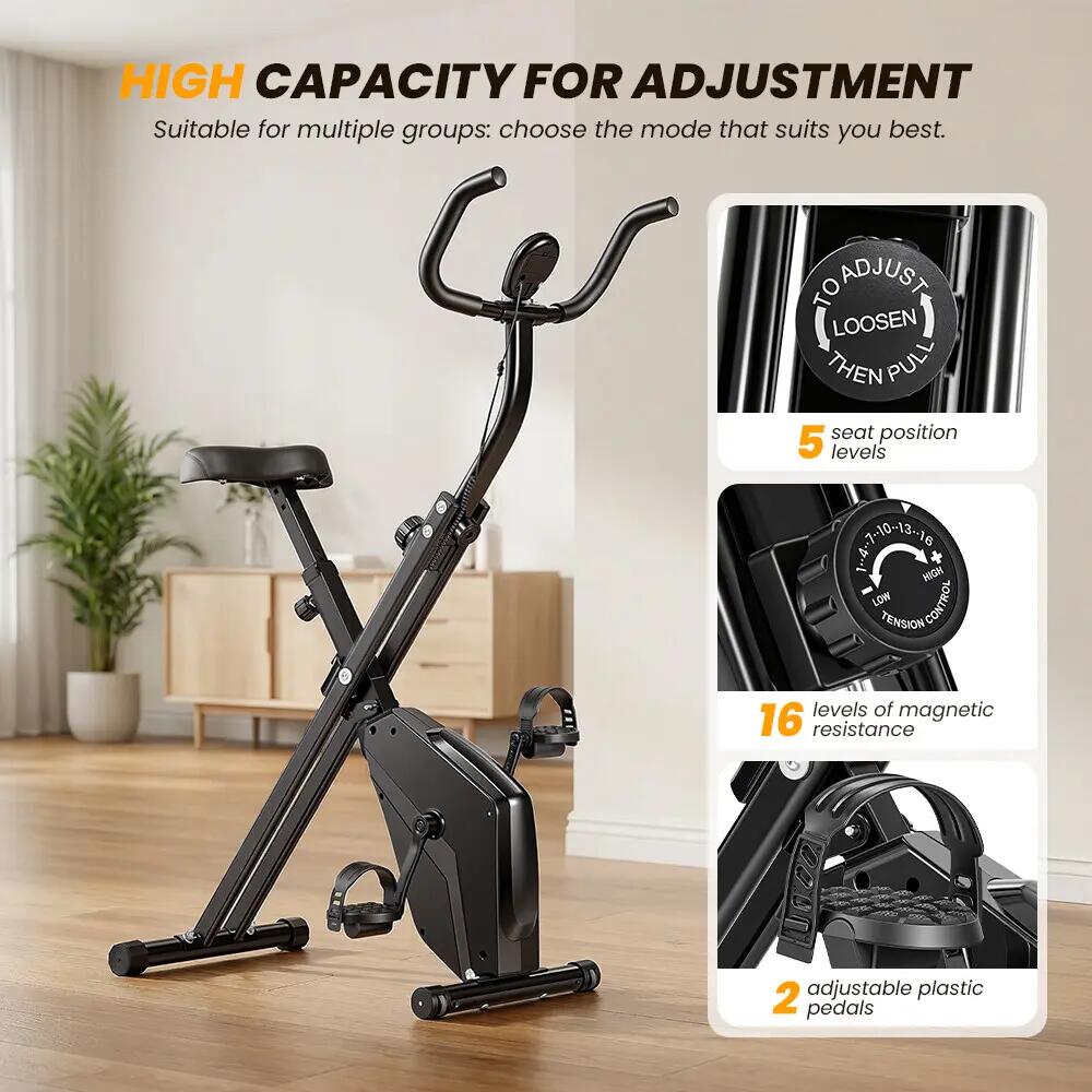 iscooter YZJ-508 bicicleta estática com 16 níveis de resistência magnética 5/9
