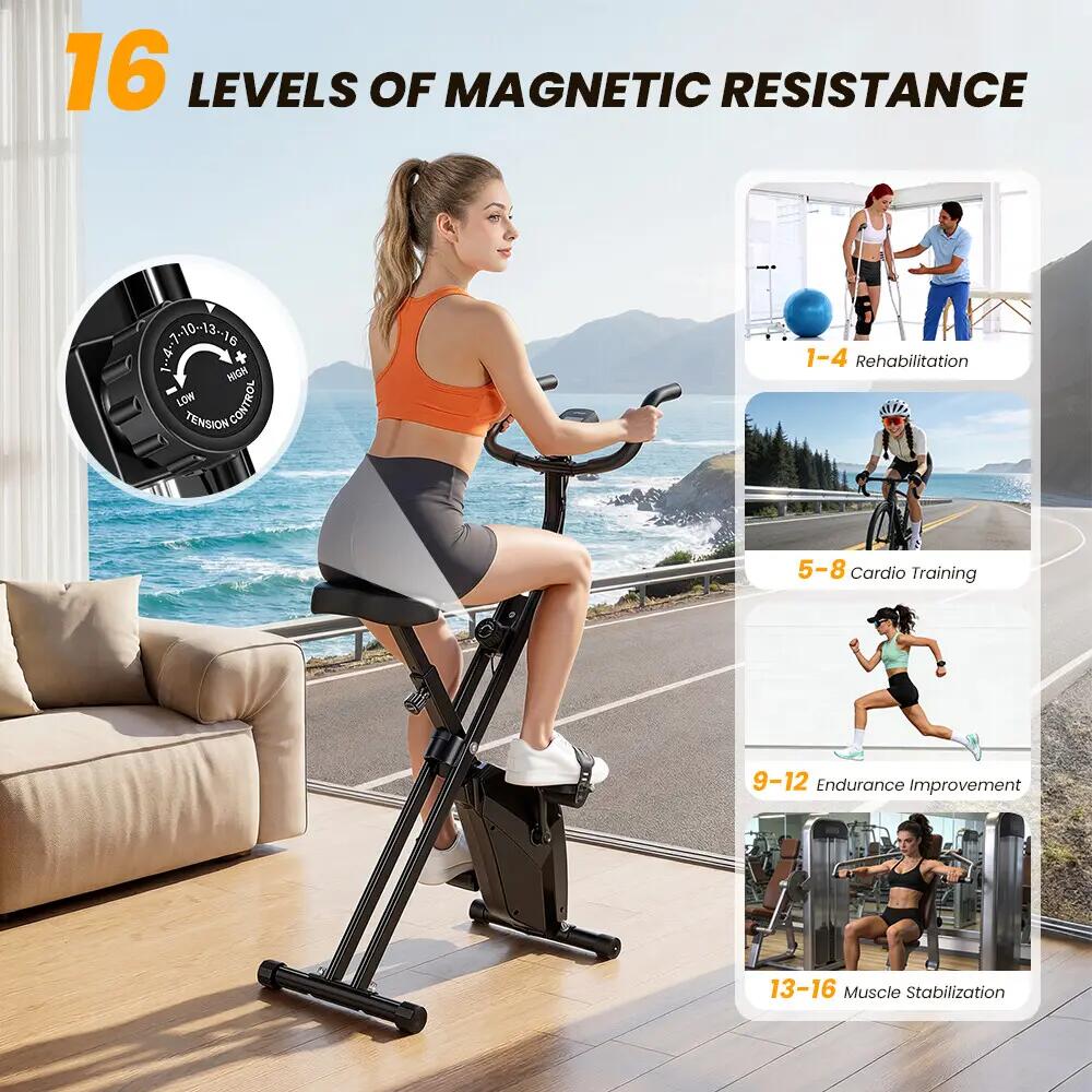 iscooter YZJ-508 bicicleta estática com 16 níveis de resistência magnética 4/9
