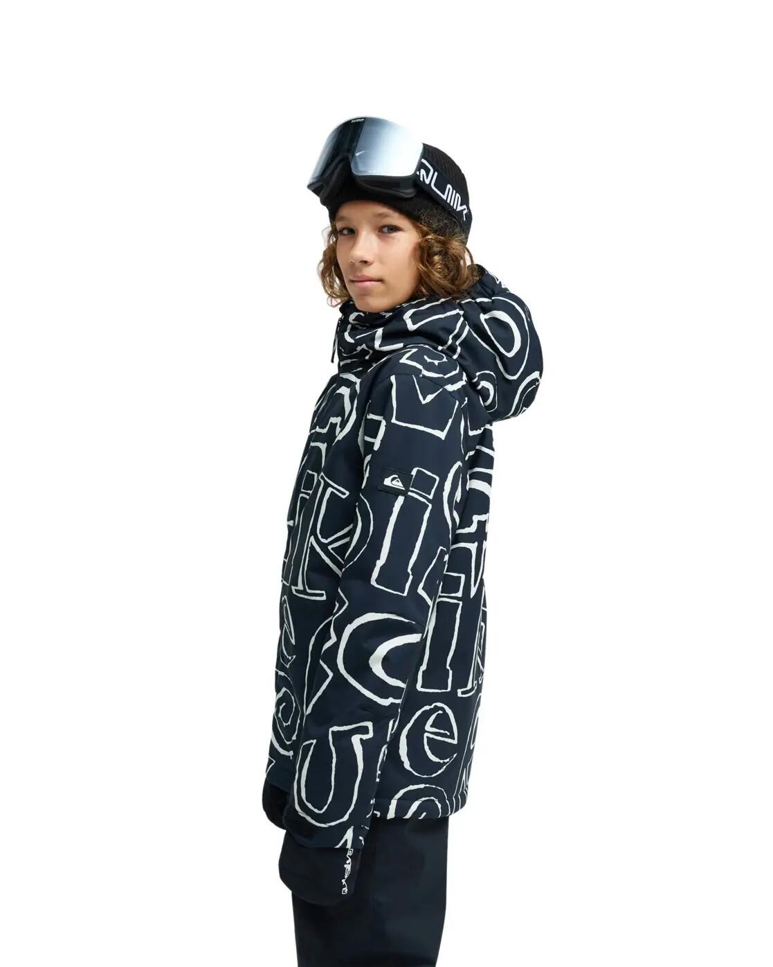 Technisch Snowjack MISSION PRINTED 10K Schwarz Jongens 4-16 4/4
