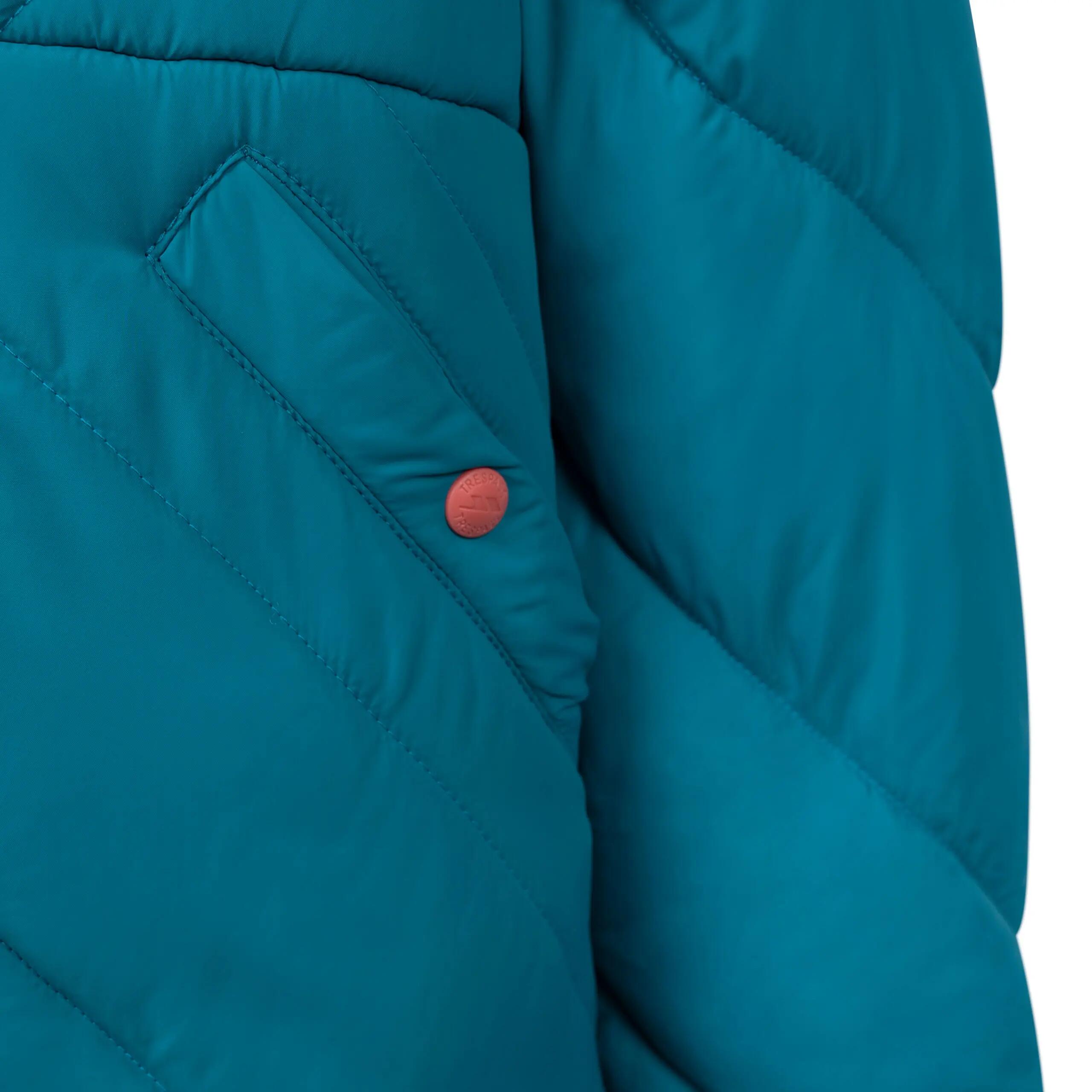 Girls Grown On Hood Quilted 2 Pockets Casual Jacket - Buntee 4/4