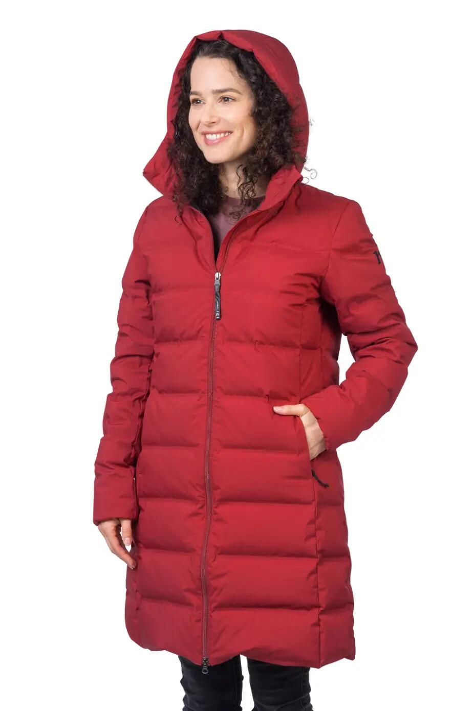Hannah: winterjas voor dames met donsvulling 8/8