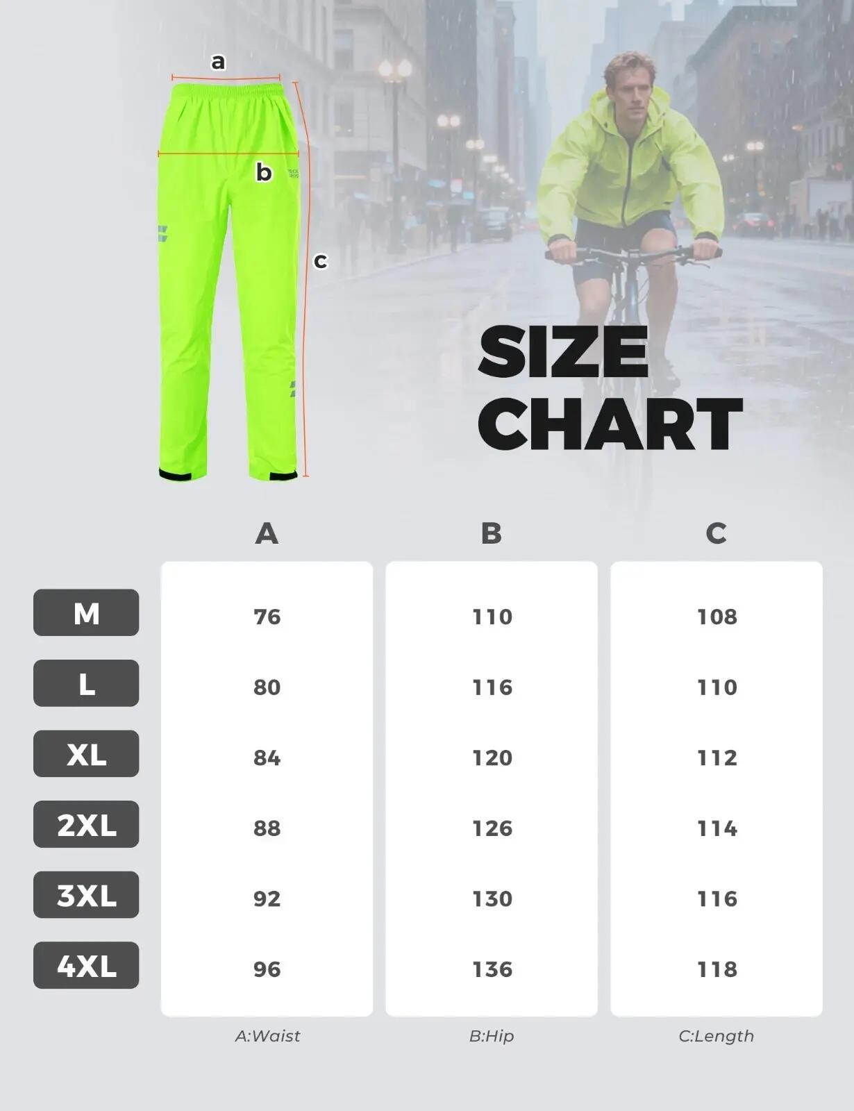 ROCKBROS Fahrrad Regenhose Wasserdicht 7/7
