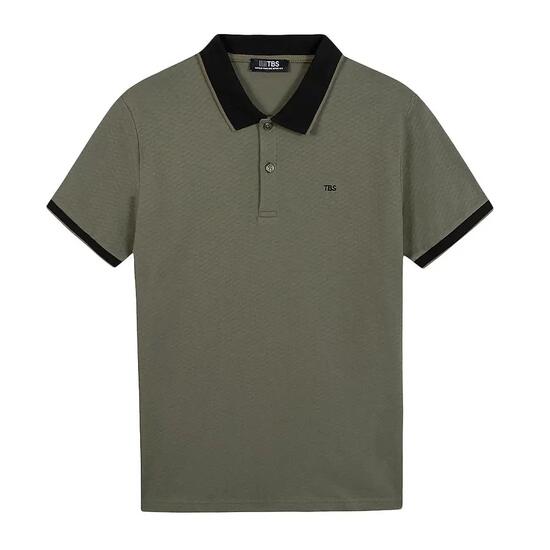 Polo Kaki Homme TBS Lierre