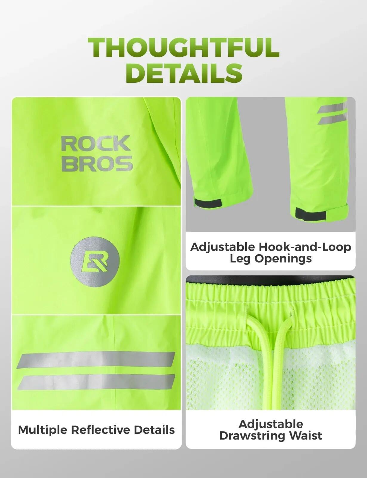 ROCKBROS Fahrrad Regenhose Wasserdicht 3/7