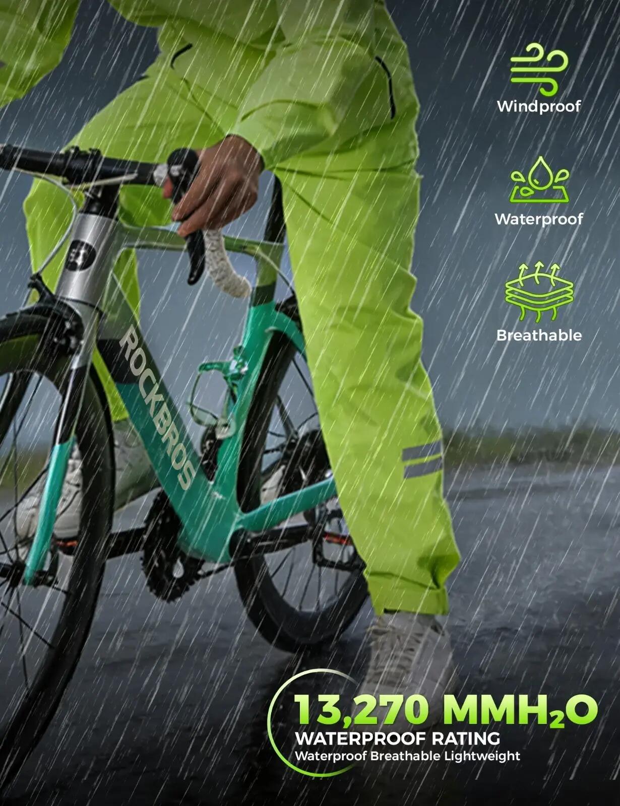ROCKBROS Fahrrad Regenhose Wasserdicht 2/7