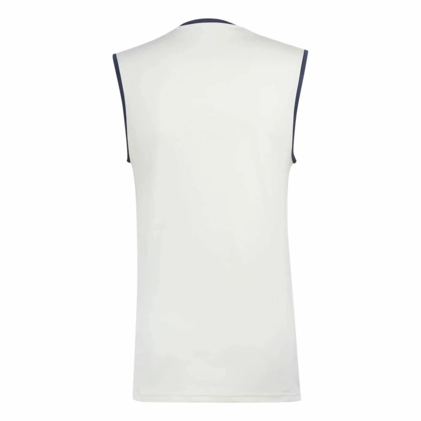 Ffr Adidas Rugby Tanktop Cremeweiß Und Marineblau 4/7