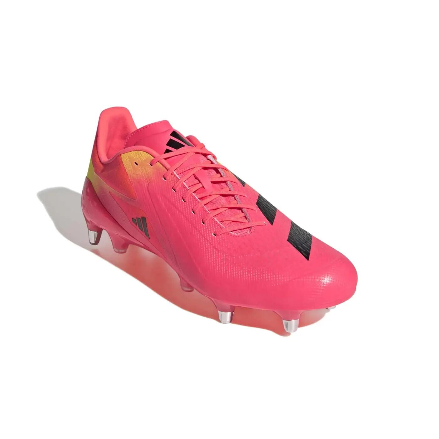 Crampons Adidas Adizero RS15 Ultimate SG Rose et jaune 5/7