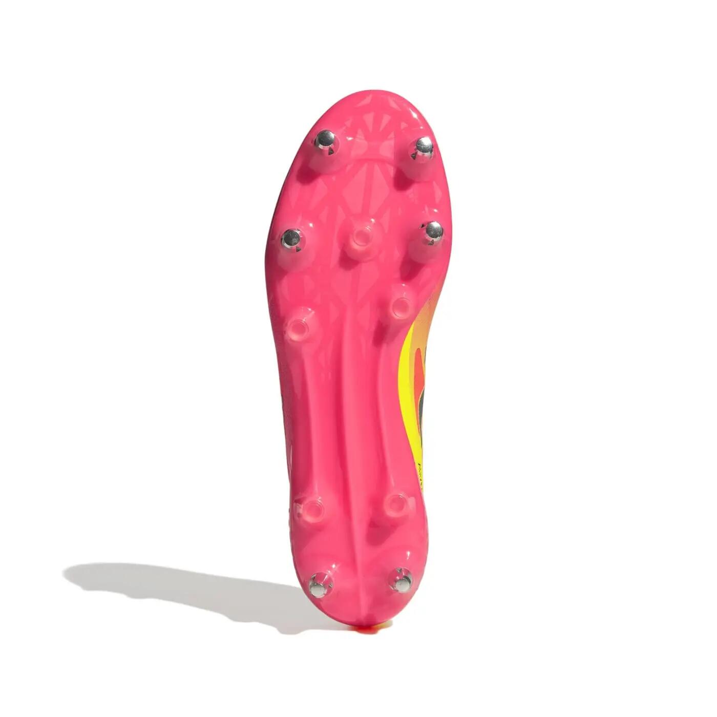 Crampons Adidas Adizero RS15 Ultimate SG Rose et jaune 2/7