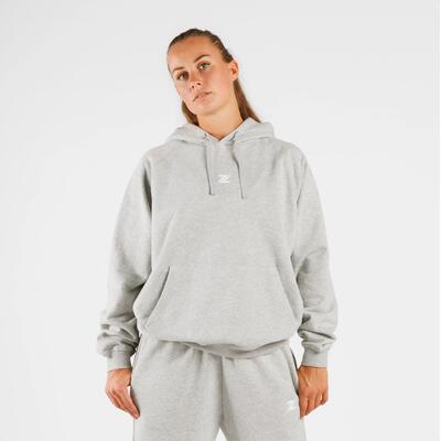 Zeuz oversized comfort hoodie – dames – trui met capuchon – grijs – maat m