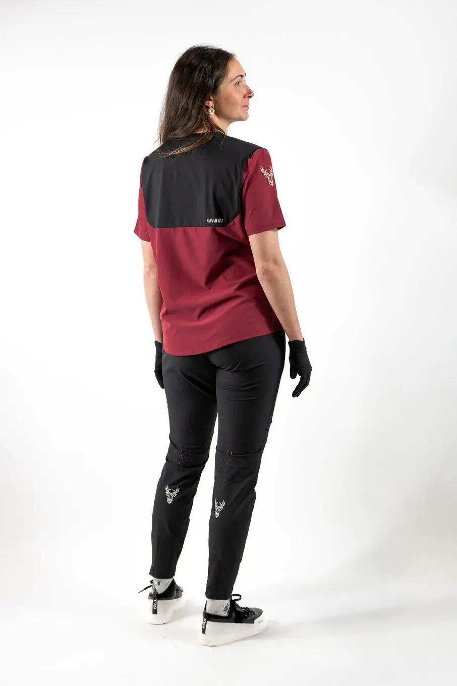 Maillot Manches Longues Animoz Pure Bordeaux/Noir Femme 4/5
