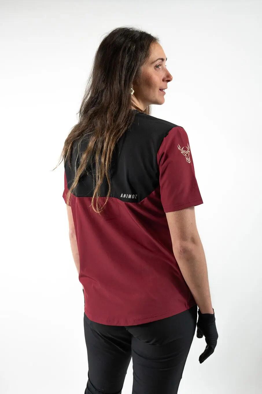 Maillot Manches Longues Animoz Pure Bordeaux/Noir Femme 2/5