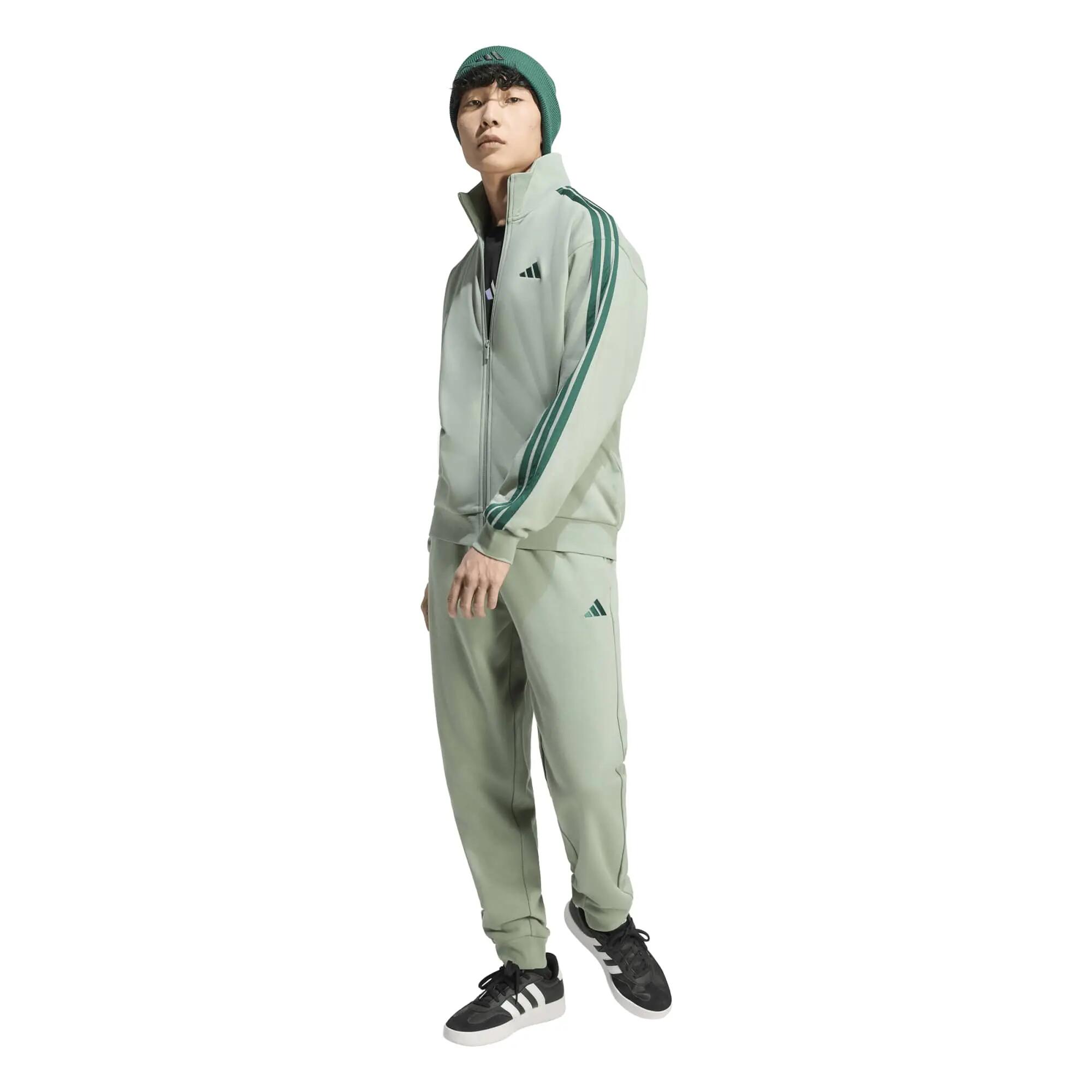 adidas Herren Trainingsanzug 3-Stripes Fleece Tracksuit 3/7