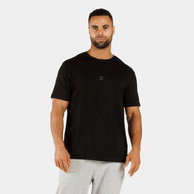 Zeuz heren t-shirt – comfortabel sport & casual shirt - zwart - s