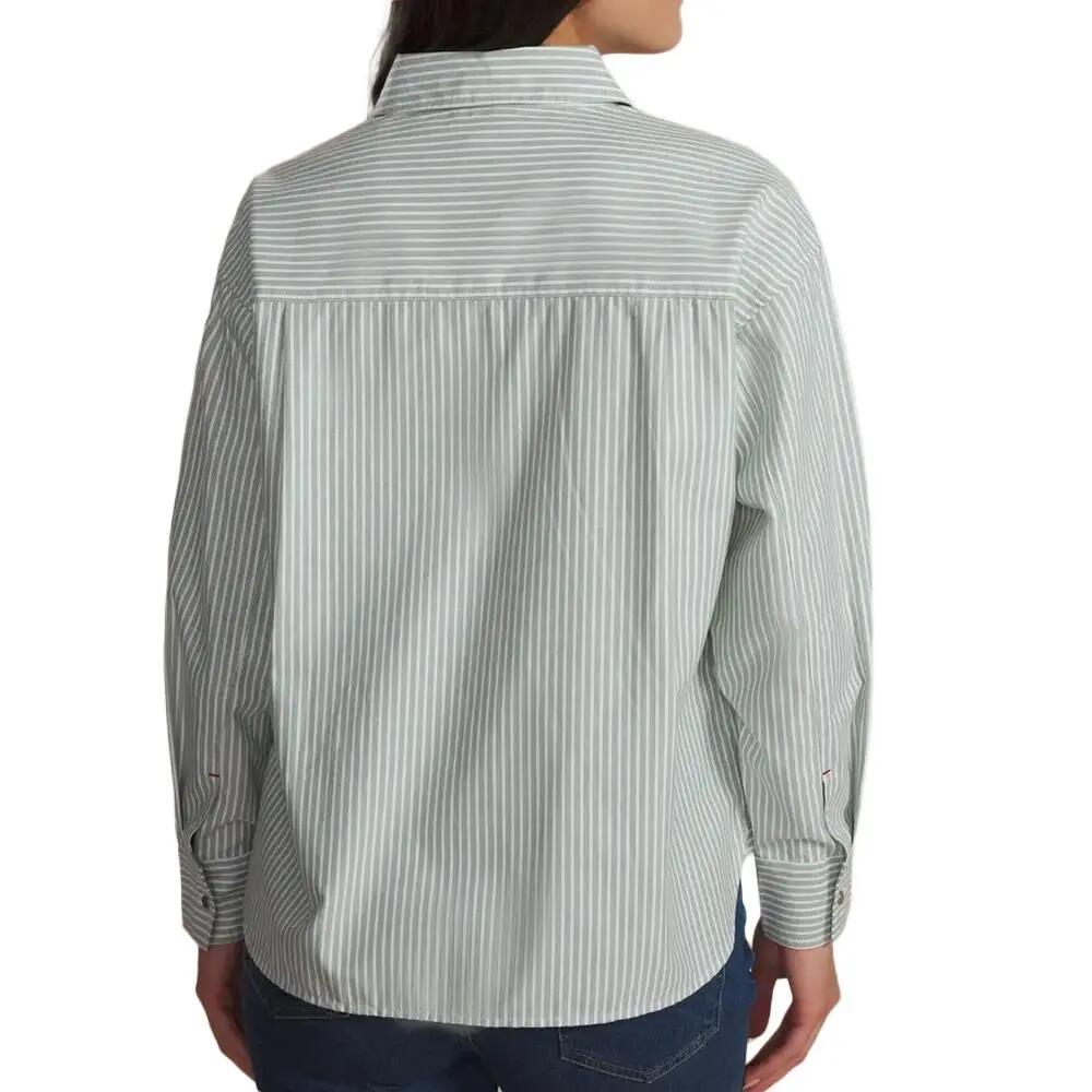 Camisa de Rayas Verdes para Mujer TBS Oxygene 3/3