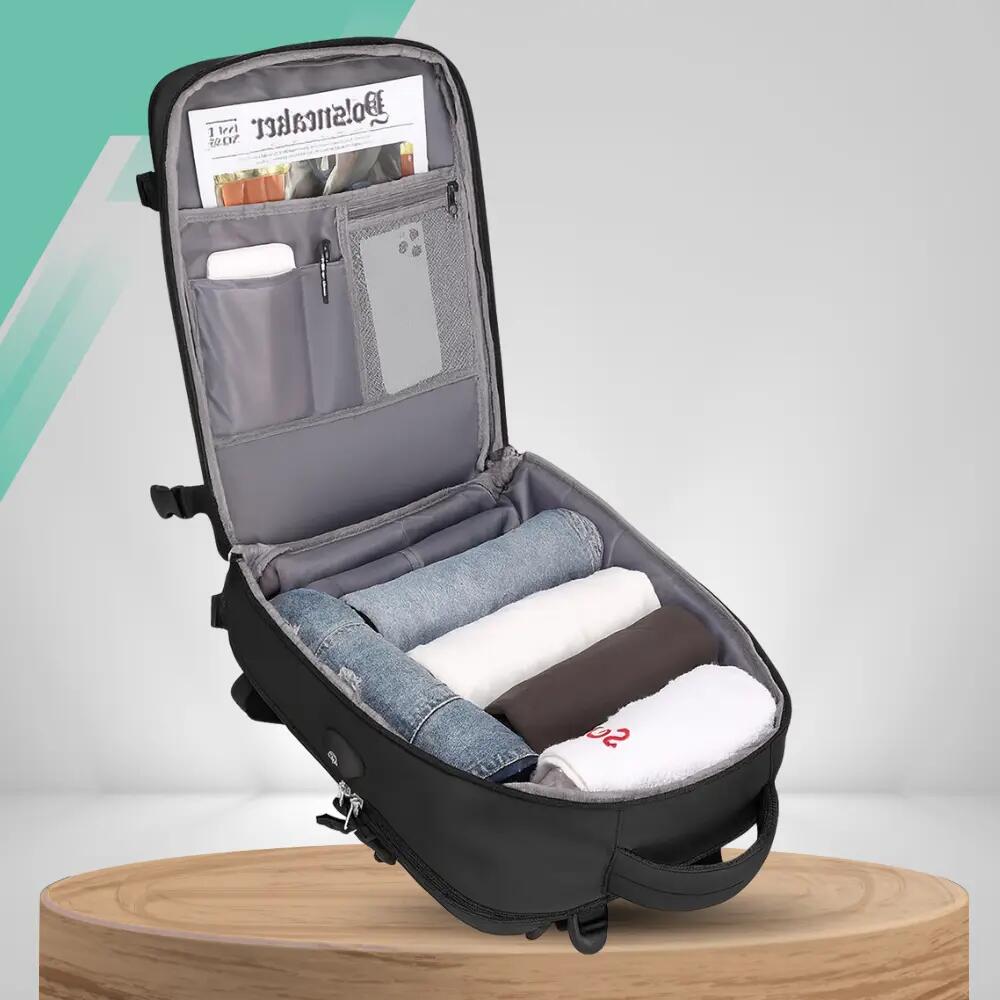 PLECAK DO SAMOLOTU PODRÓŻNY WIZZAIR 40x30x20 BAGAŻ PODRĘCZNY KABINOWY USB 4/7