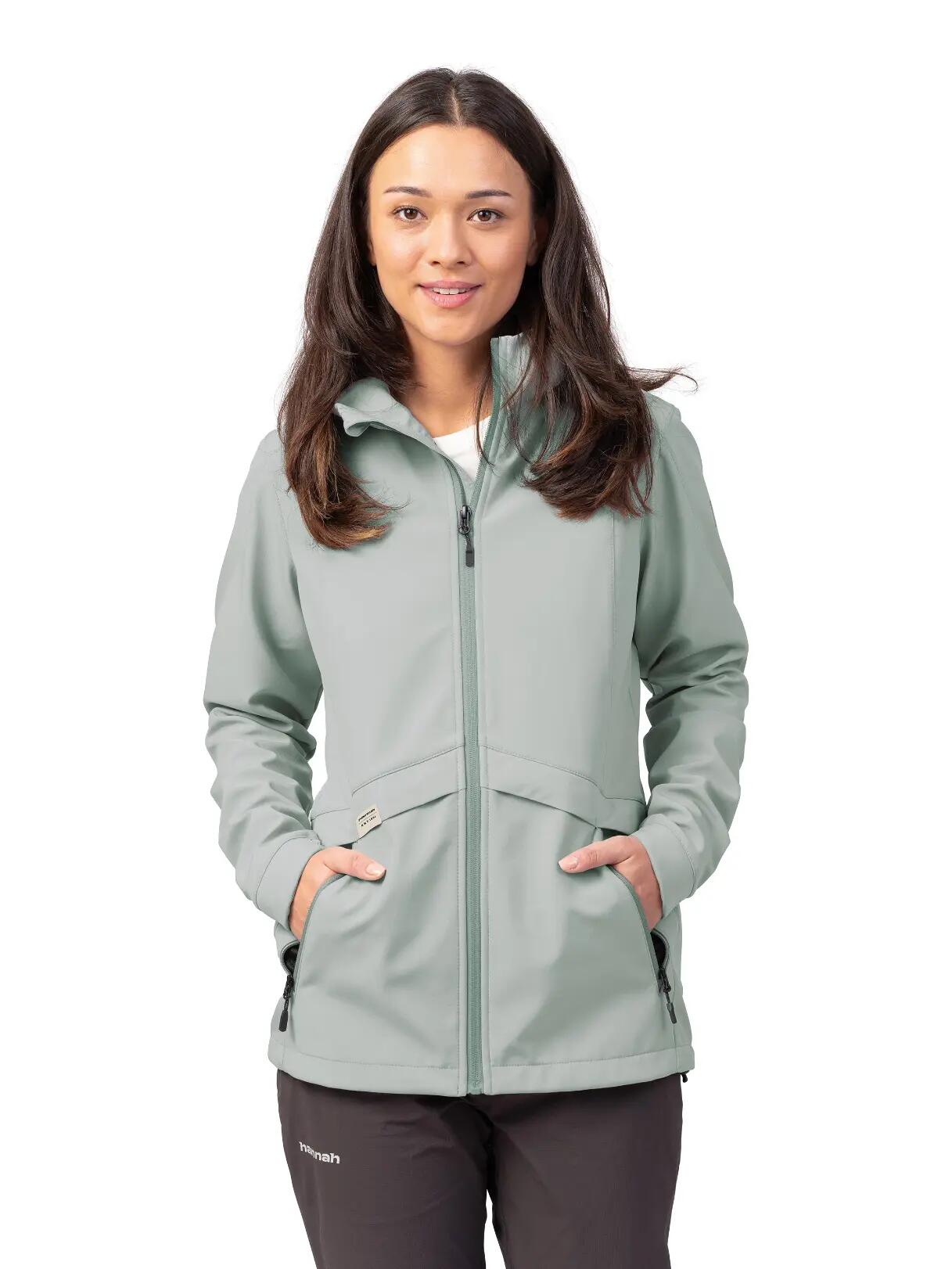 Waterdichte softshell-jas met capuchon voor dames, Hannah 2/8