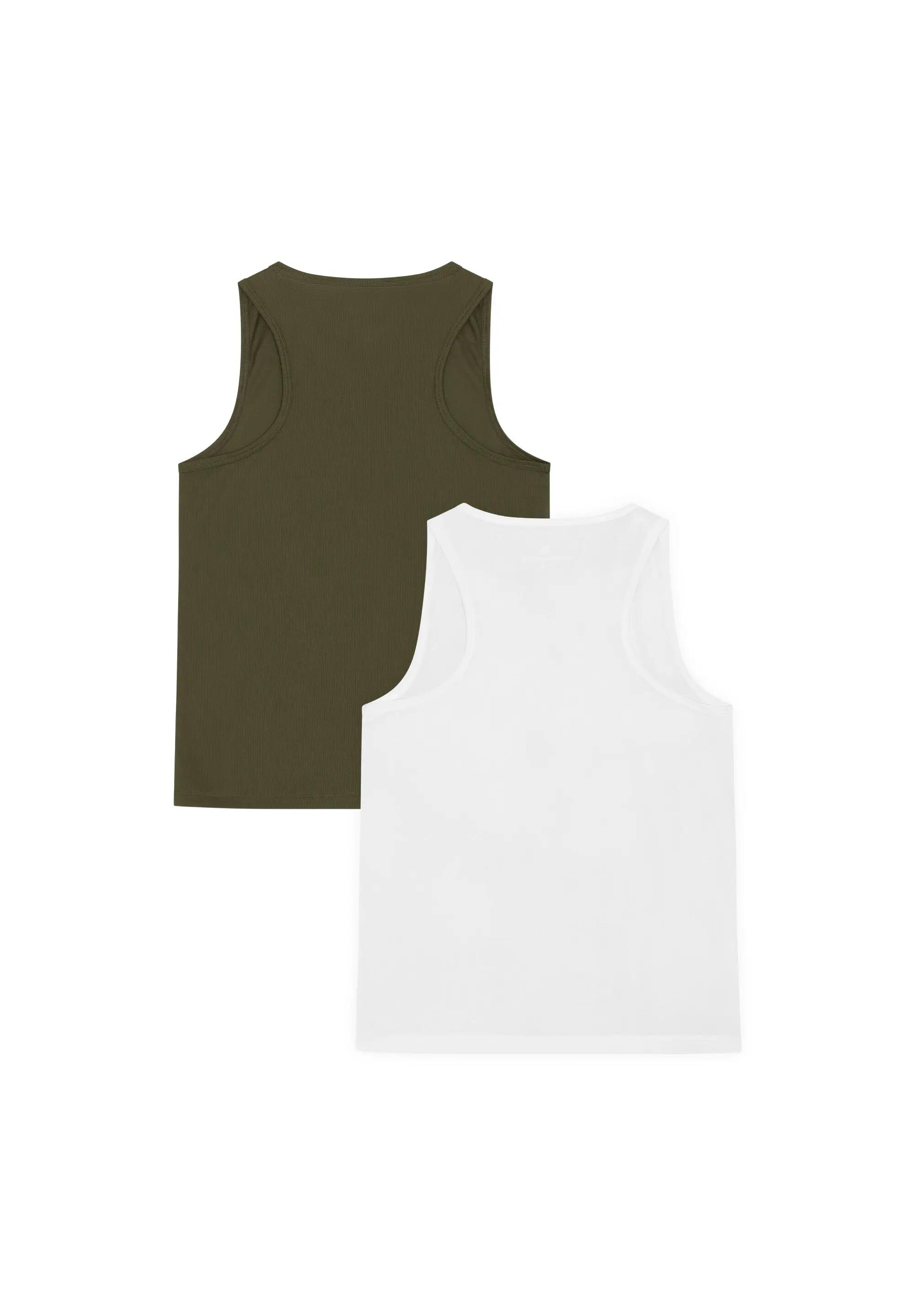 Damen Leichtes Mesh Lauf-Tanktop Recyceltes Polyester Polygiene 2er-Pack 2/6