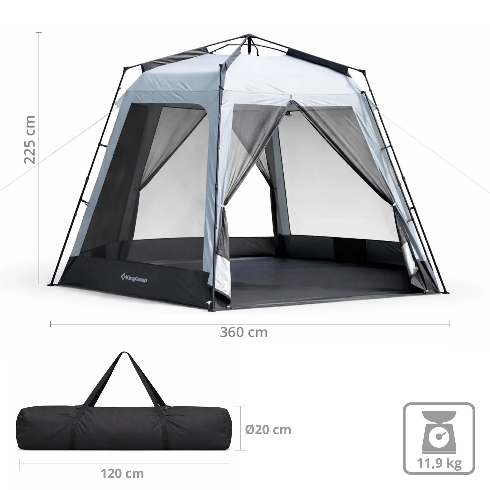 Pabellón automático Cairo Q Camping Quick Up Festival Garden Tent UPF50+ 2/7