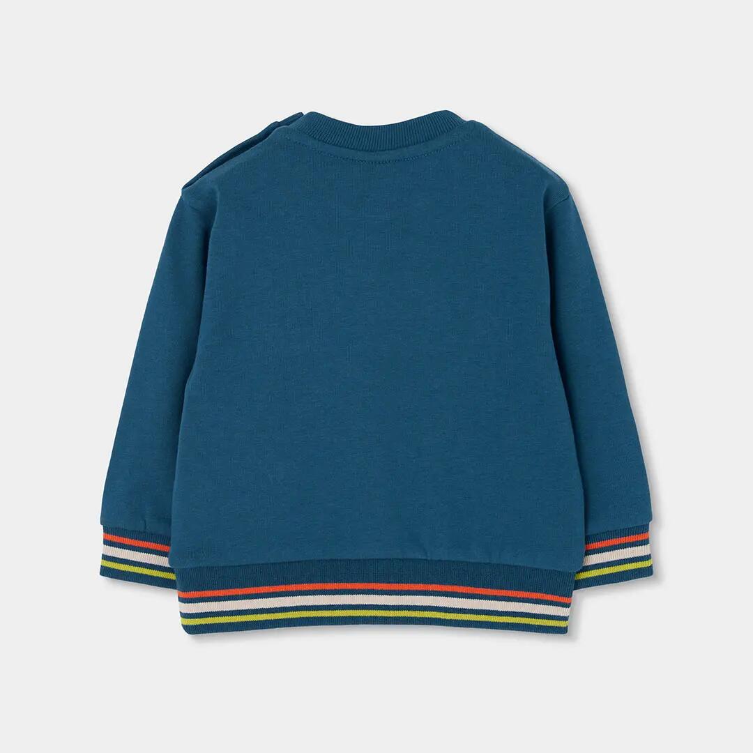 Sudadera felpa niño verde estampado Nature 2/4